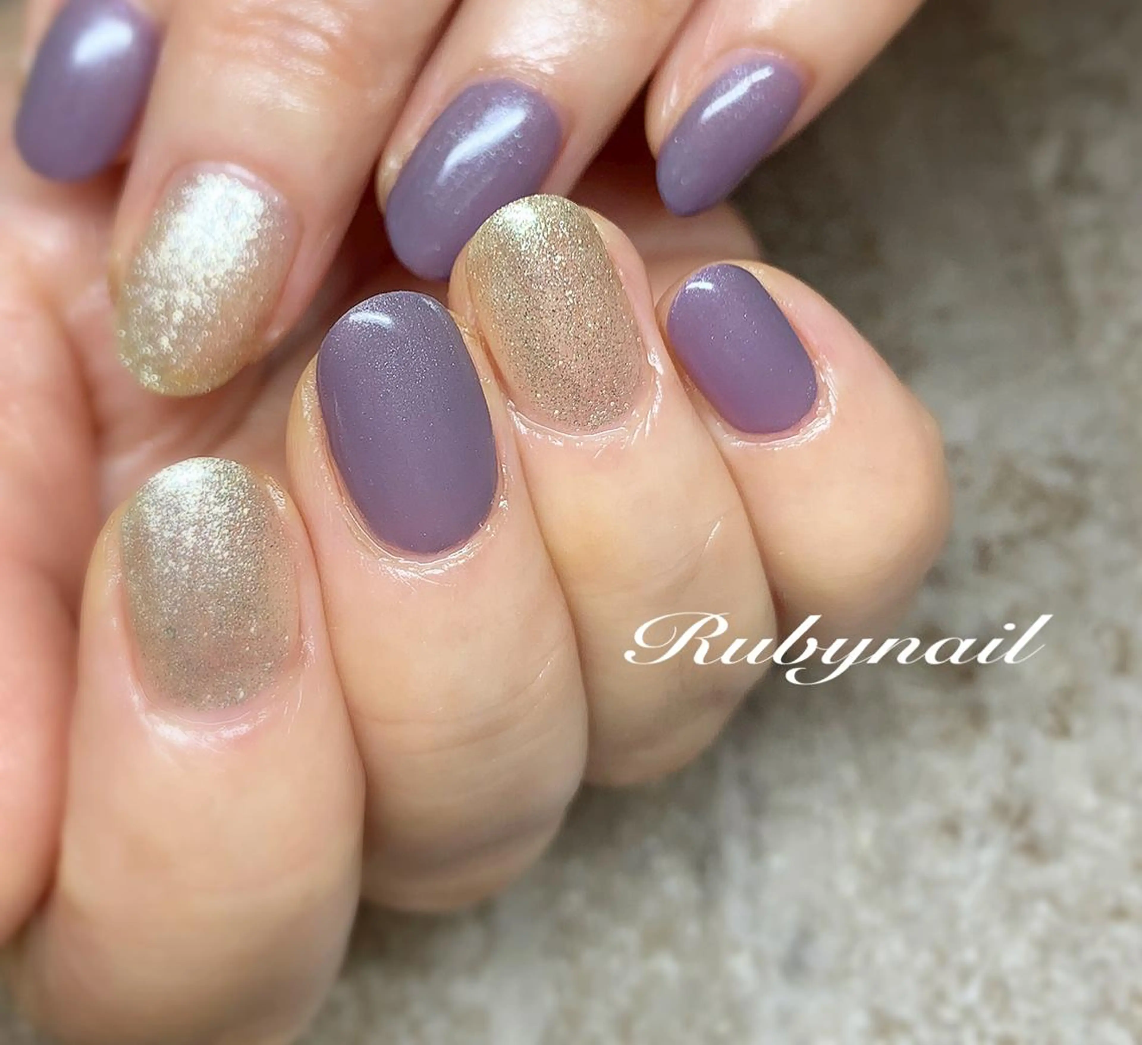 ネイル シンプルネイル プライベートサロン Rubynailのネイルデザイン