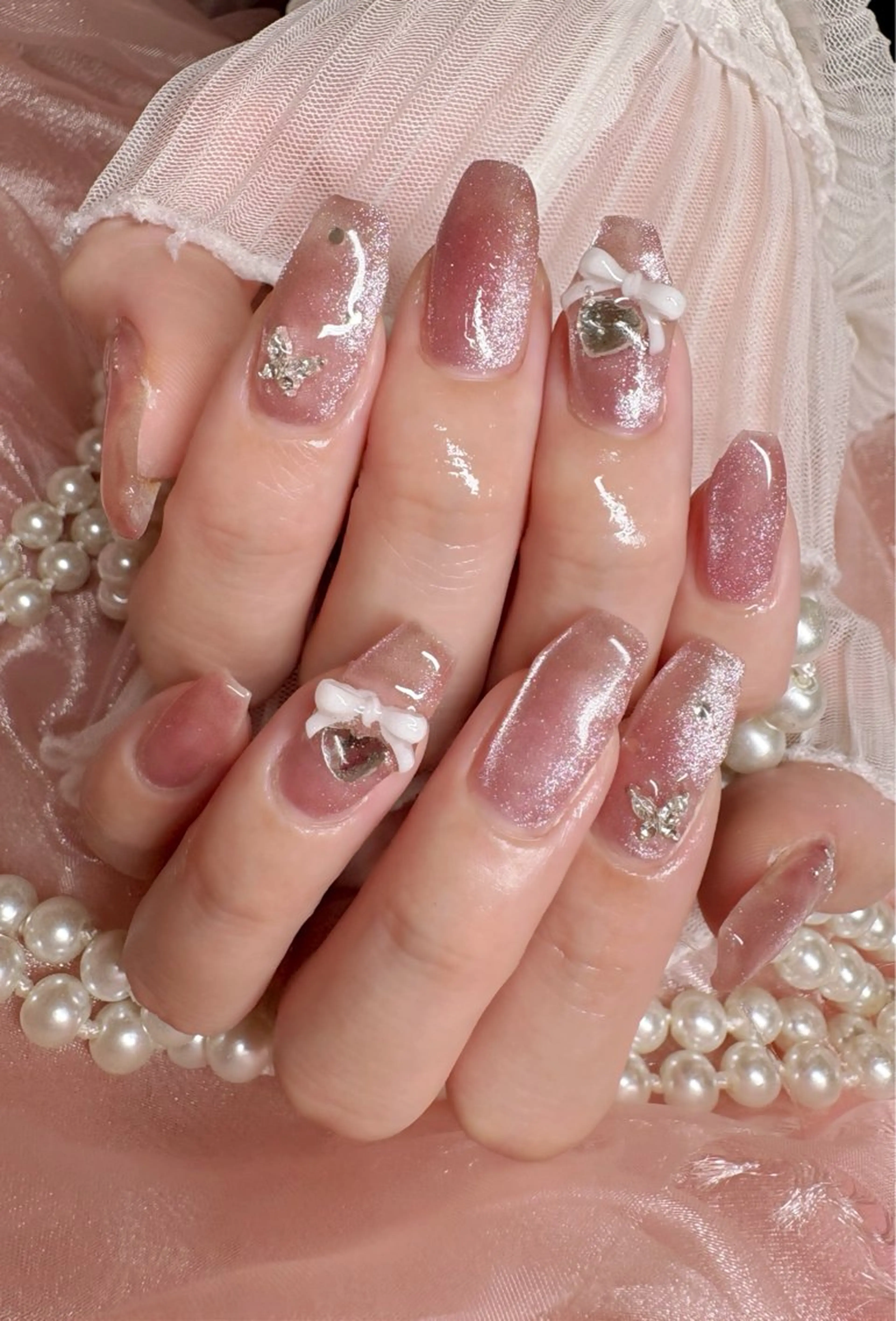ネイル ピンク ハンドネイル Nail Salon macherieのネイルデザイン
