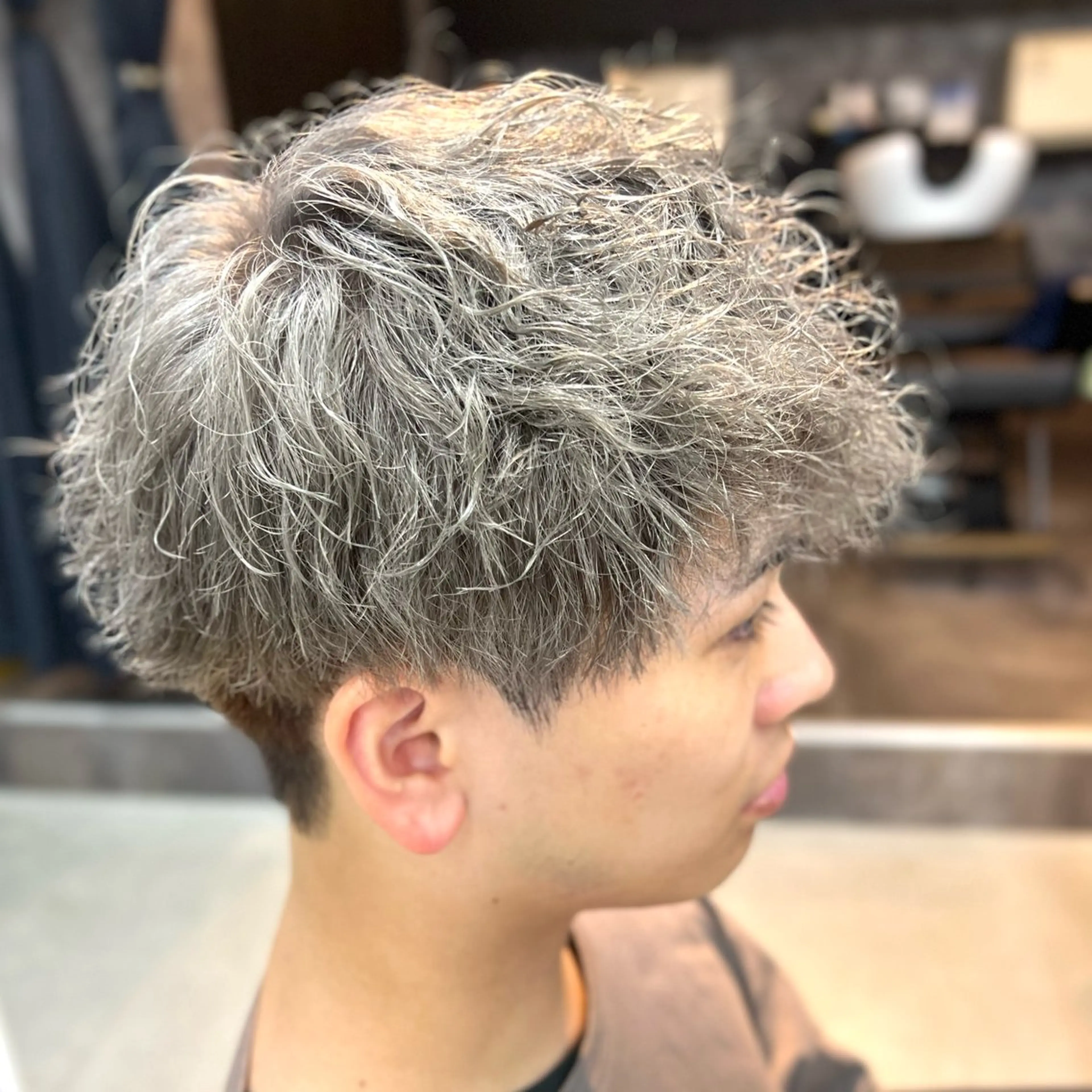 ショート カラー パーマ メンズ 錦糸町/Men's cutパーマ石川史弥のヘアスタイル