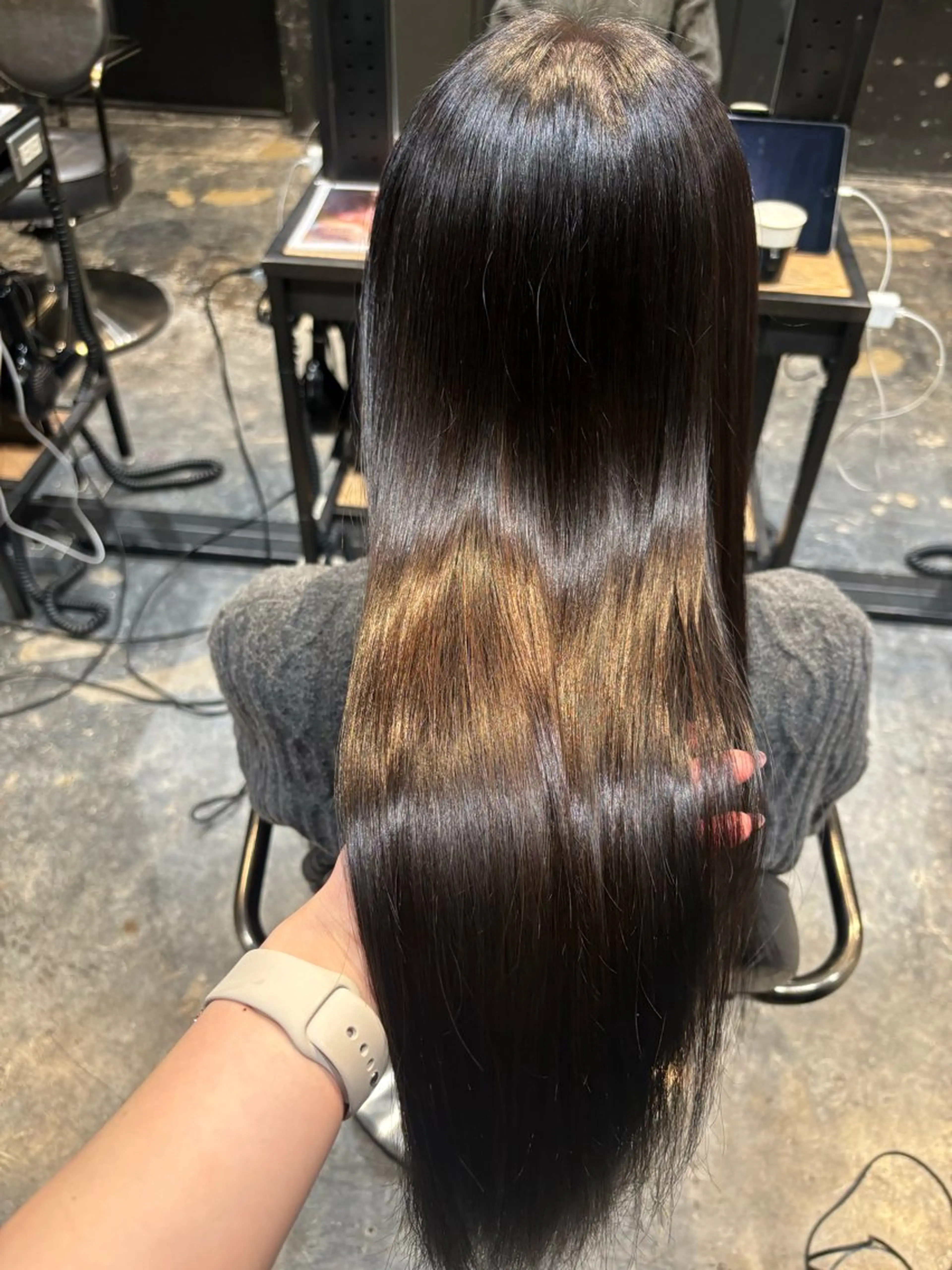 ロング ヘアカラー トリートメント 透明感カラー/ 矯正/まな⭐️のヘアスタイル