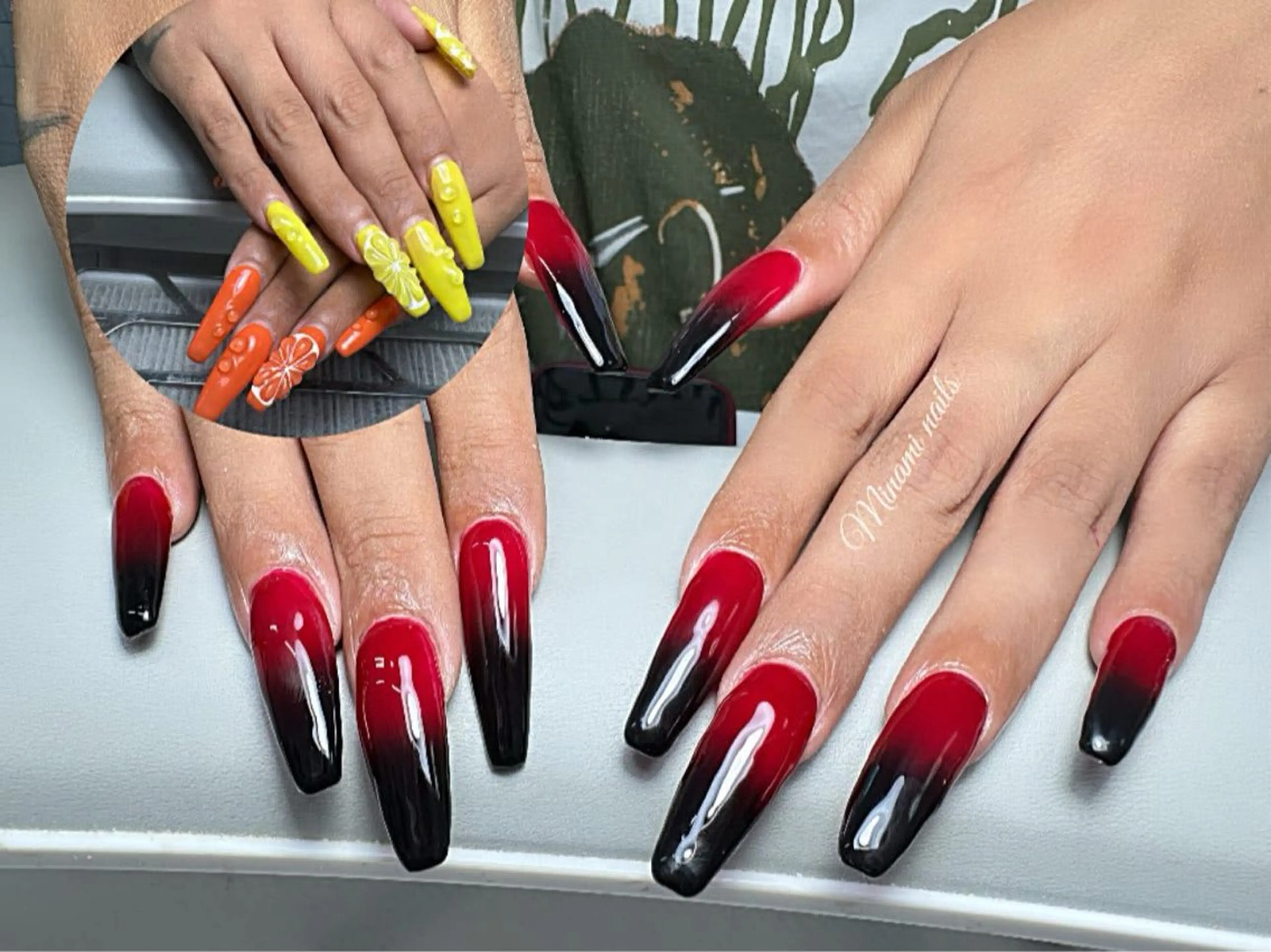 ネイル アートネイル オーロラネイル ガーリー グラデーション キラキラネイル Minami Nailsのネイルデザイン