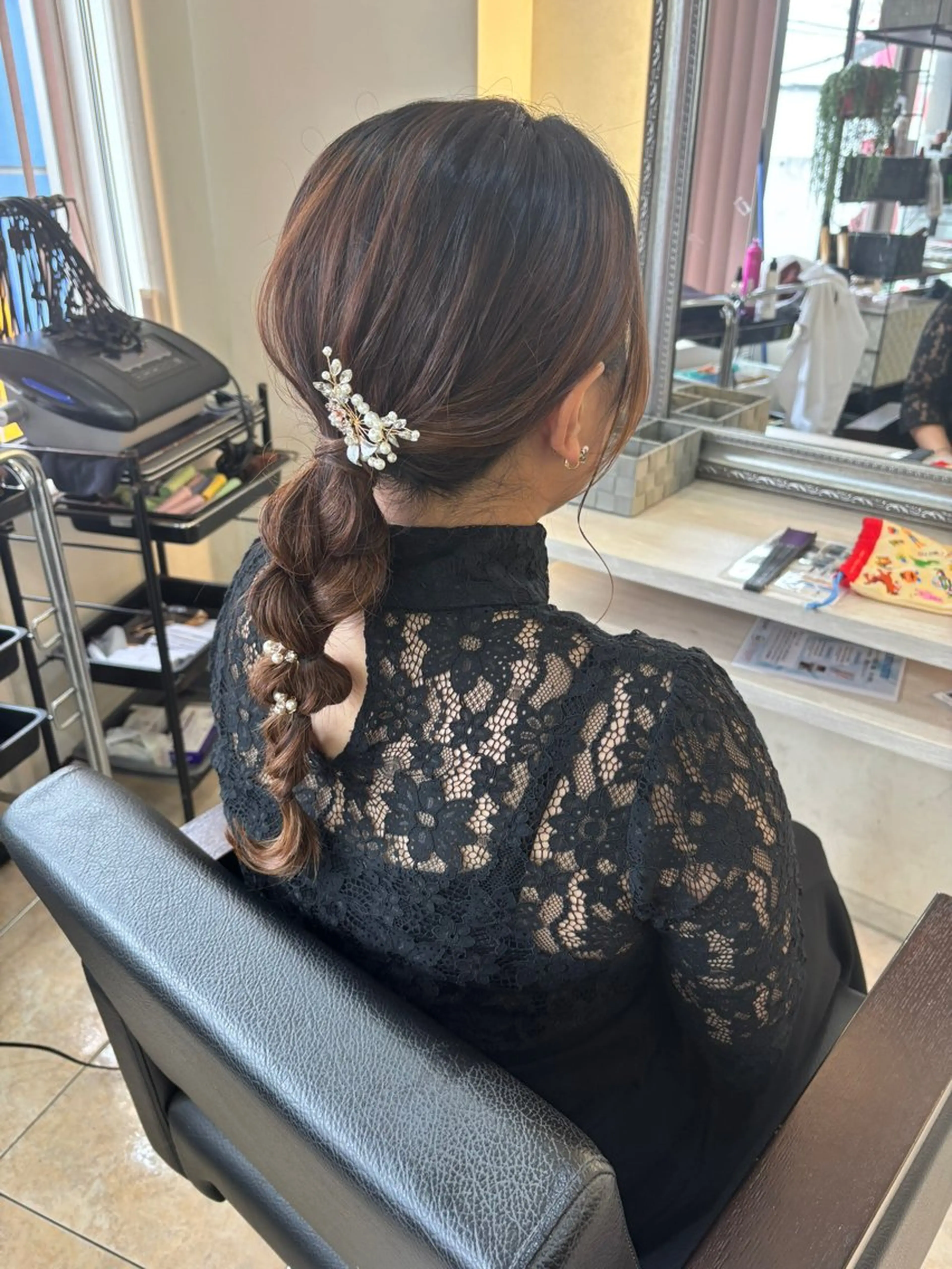 ヘアアレンジ ヘアセット デザインカラー/ オダセイナのヘアスタイル