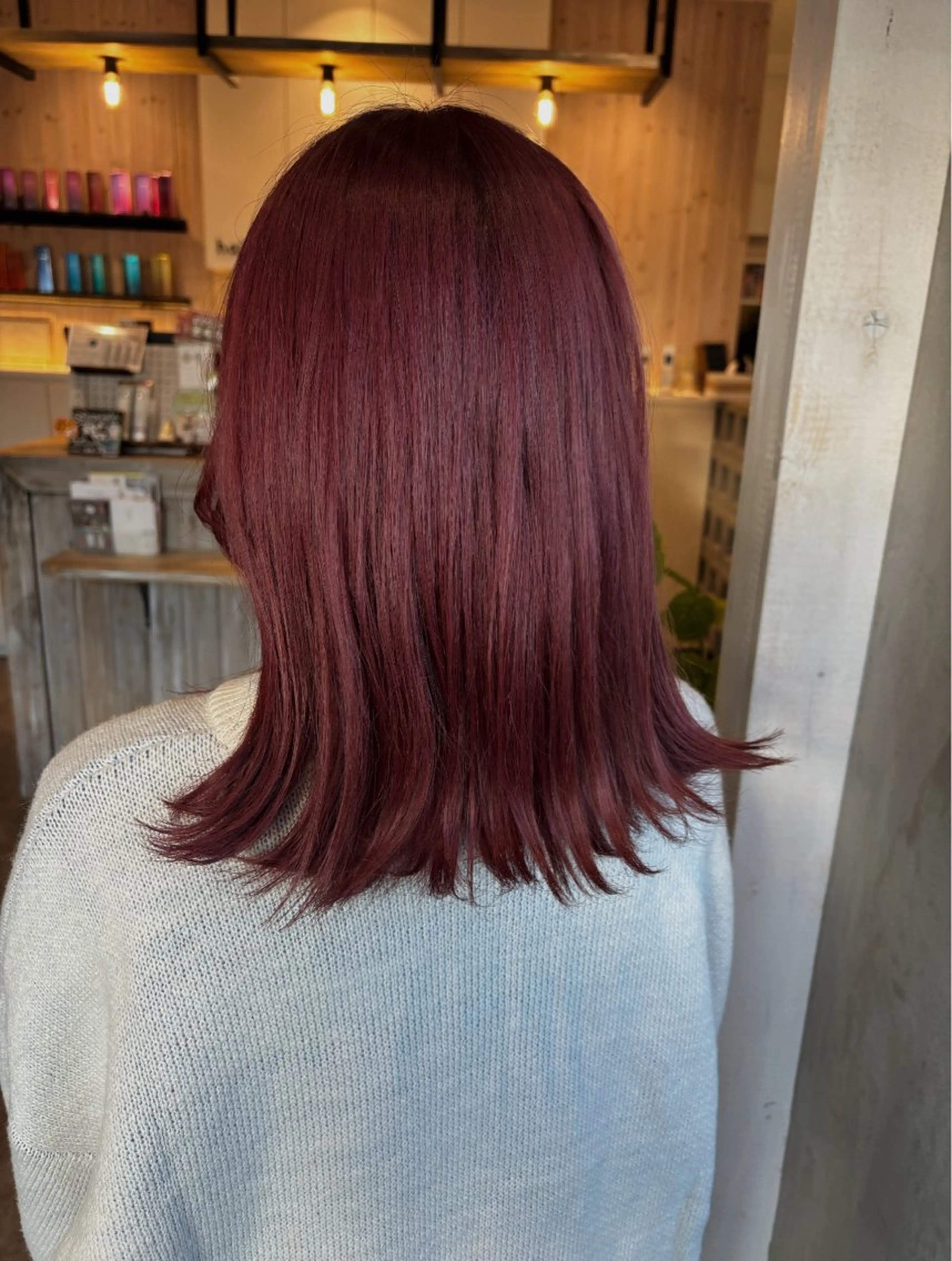 ミディアム カラー mata-L23 かのんのヘアスタイル