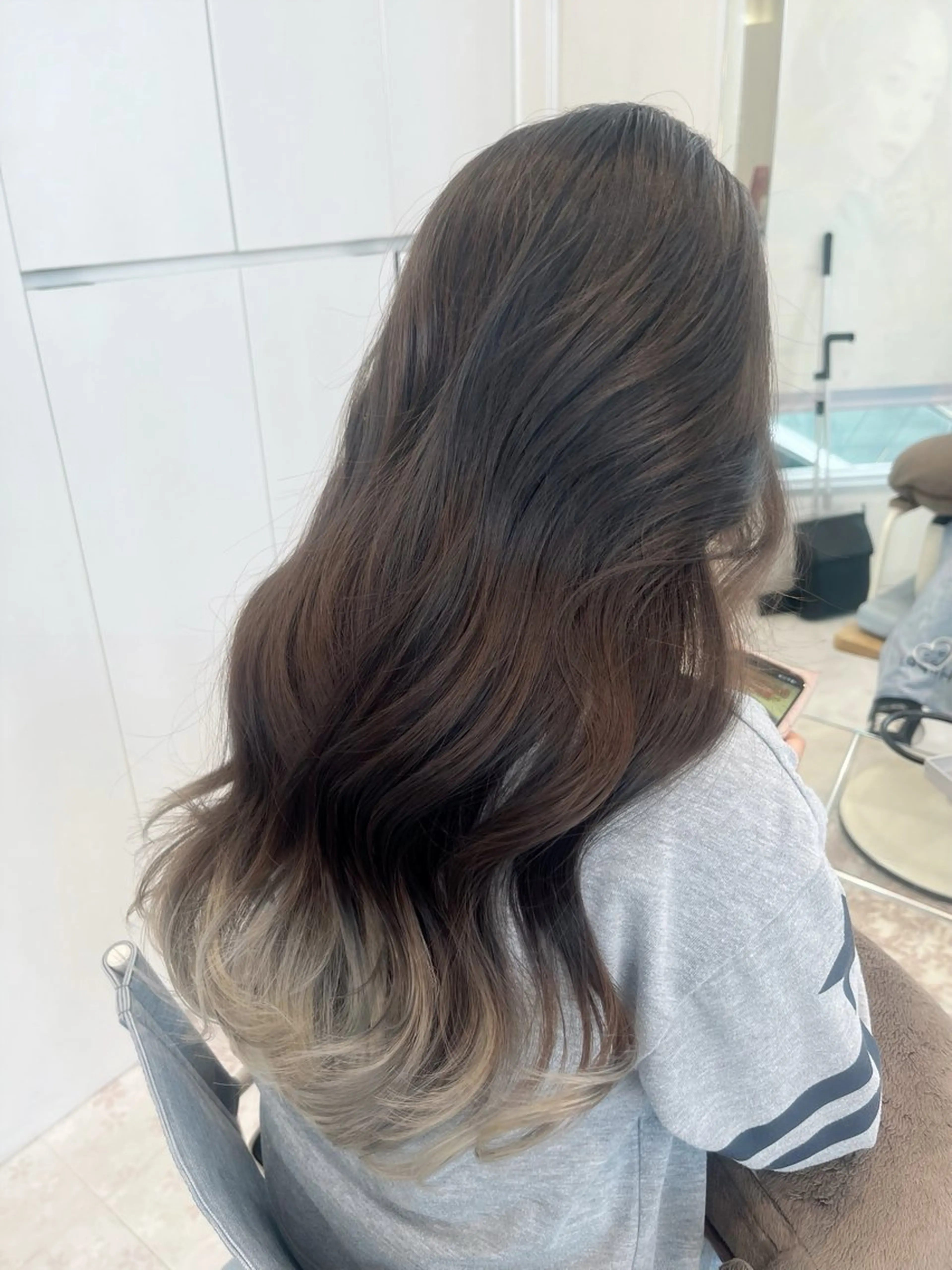 ロング カラー カット ヘアカラー 東出 レイ🕊のヘアスタイル