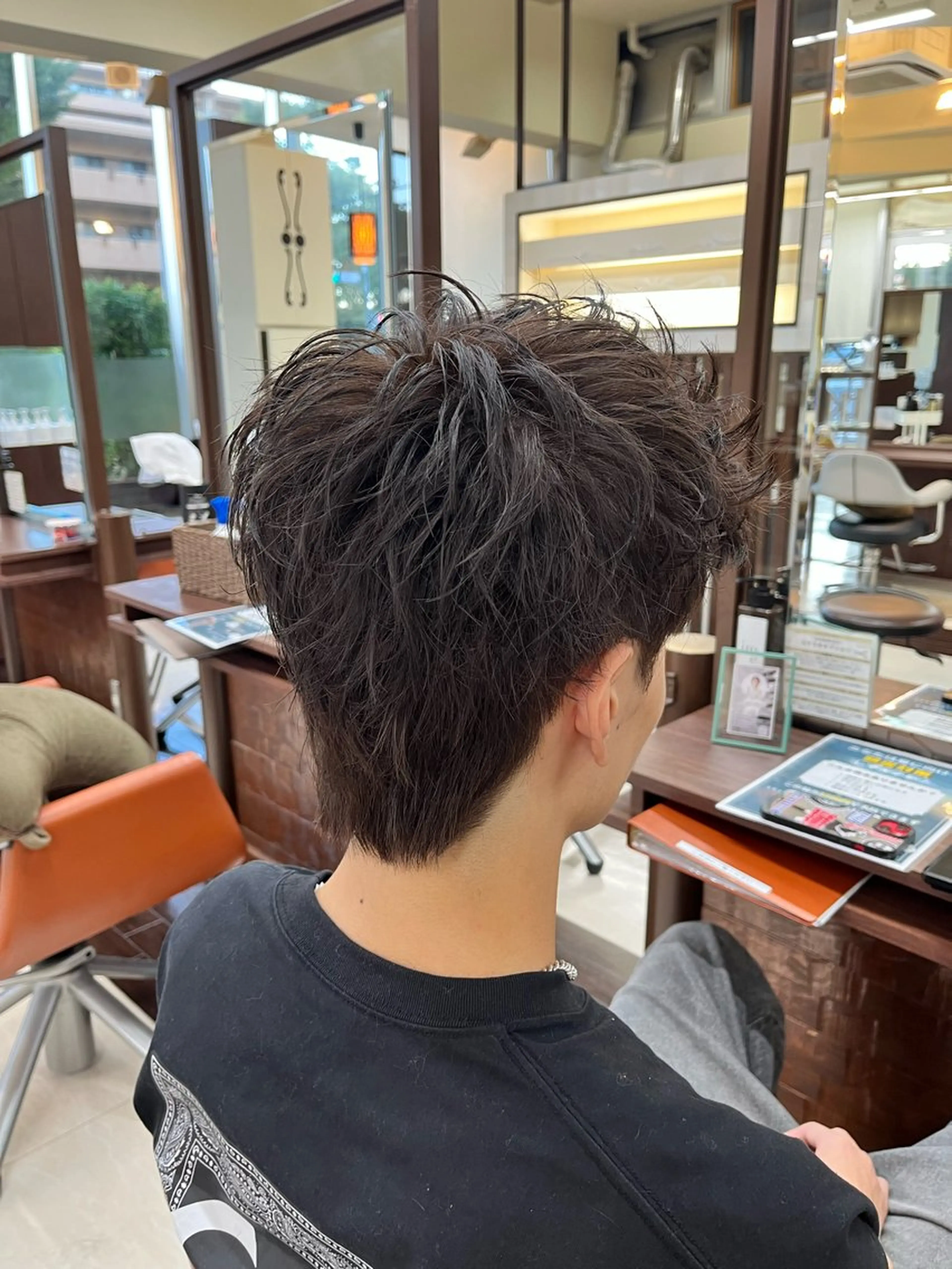 ショート カラー メンズ スパイキーショート ブラウンカラー ショートヘア 🧊メンズ特化🧊 高木航希のヘアスタイル