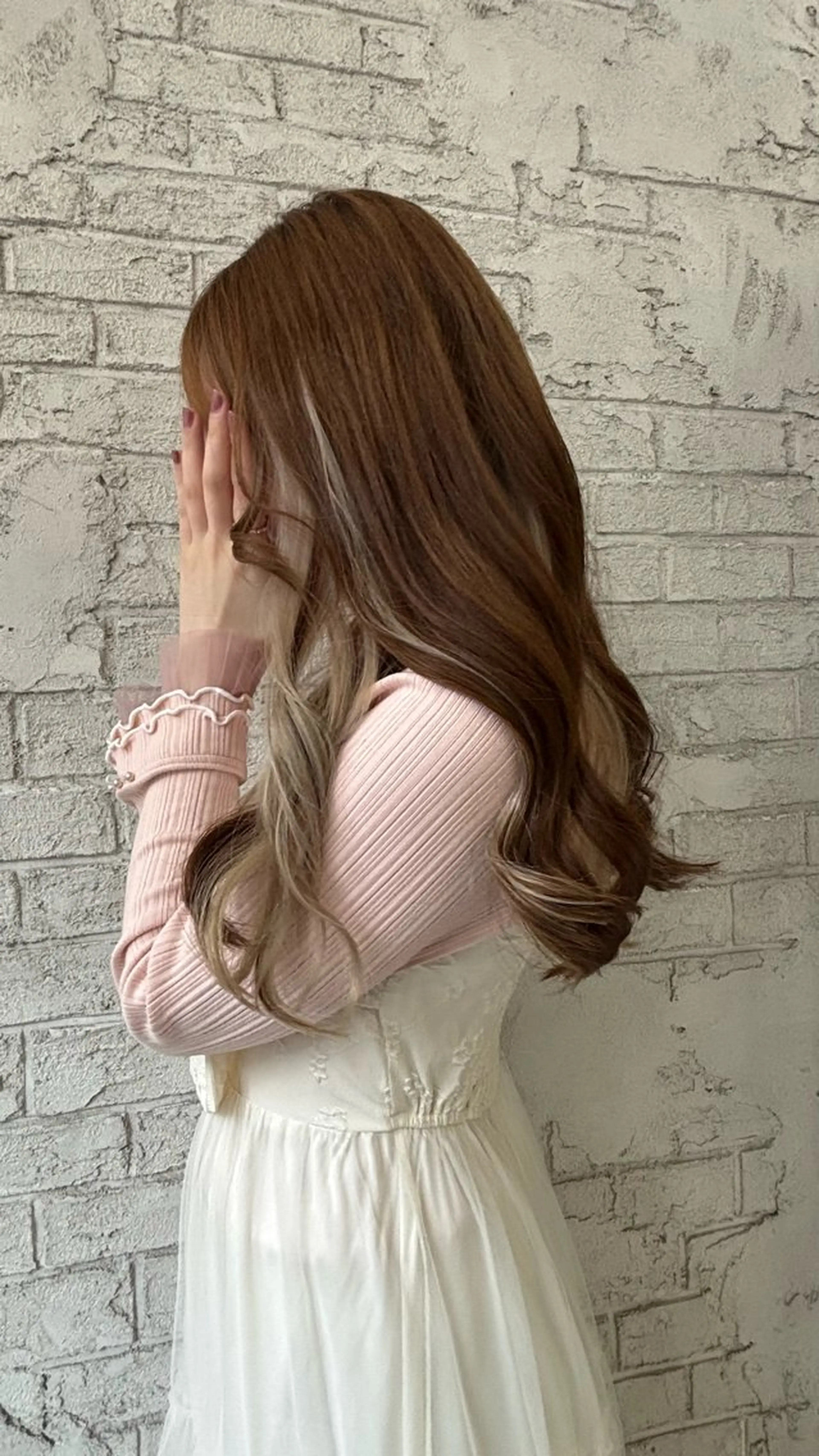 ロング カラー カラーモデル募集 ☘️もえな☘️のヘアスタイル