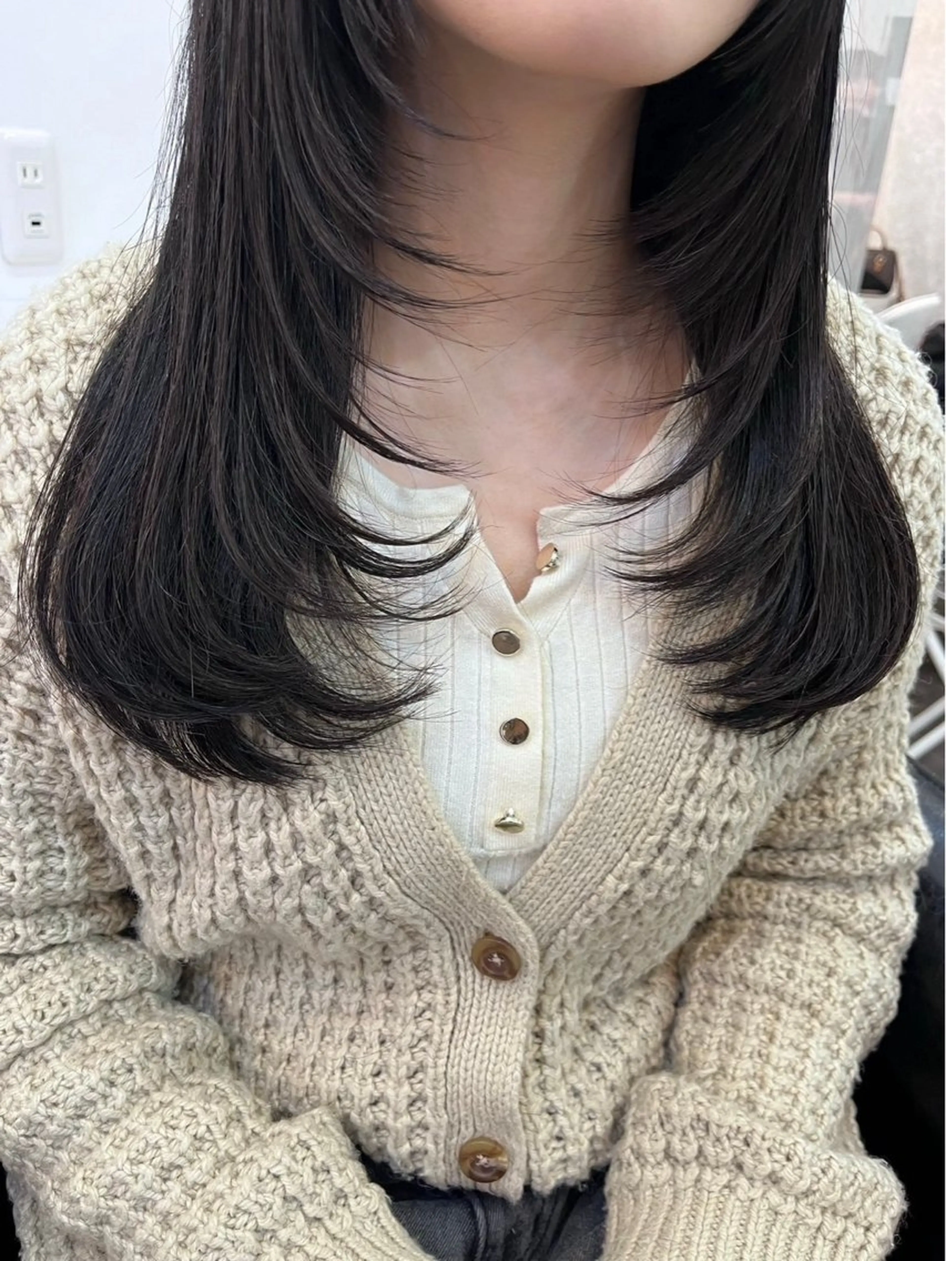 セミロング elubylovis nanaseのヘアスタイル