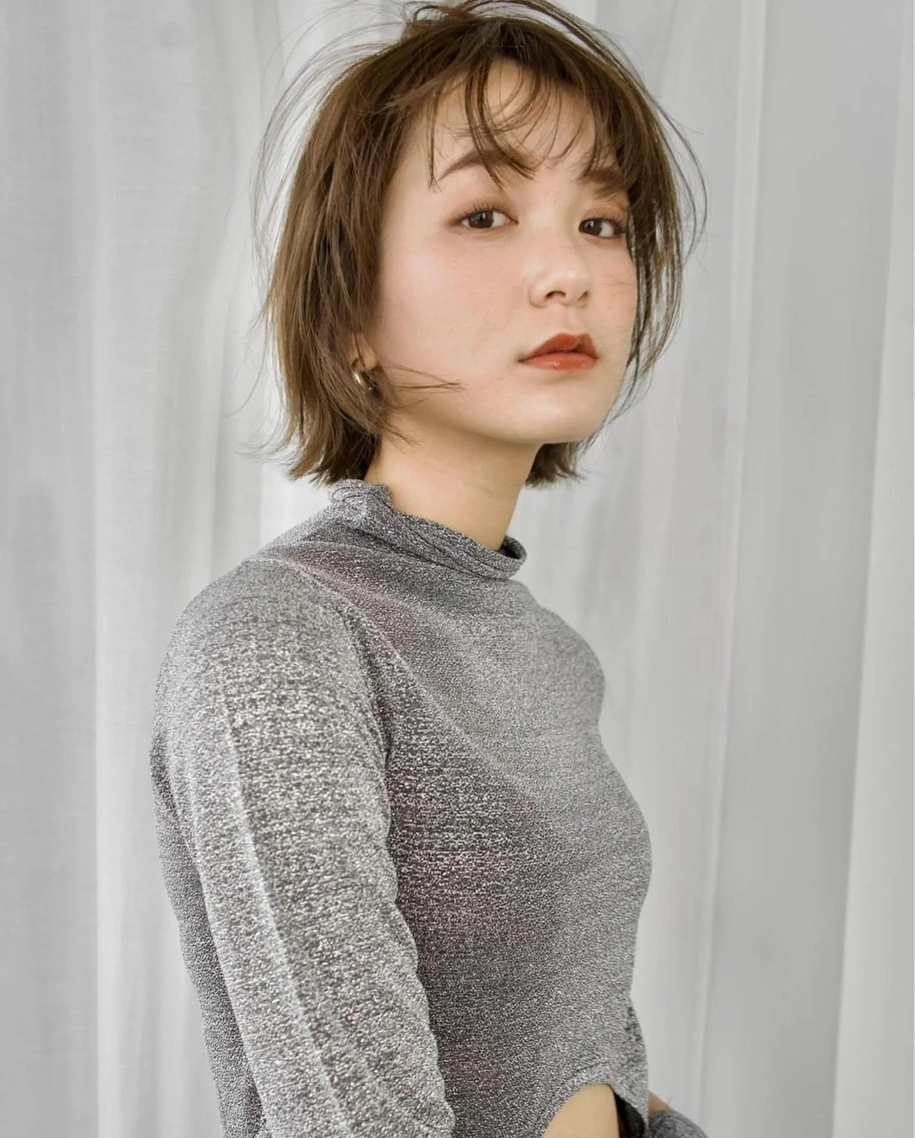 ショート 透明感カラー/似合わ せカット/大島実加永のヘアスタイル