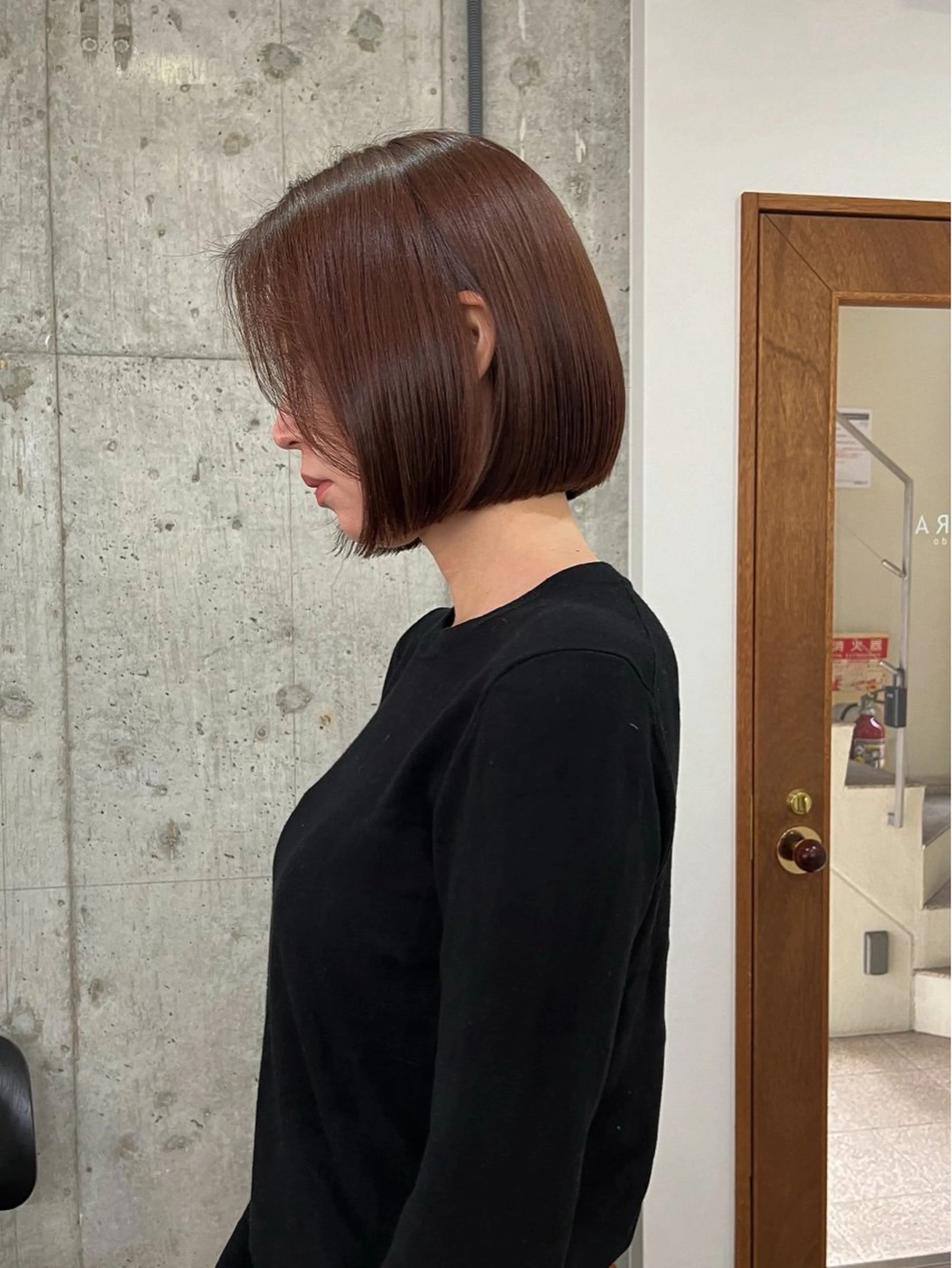 ショート カット 縮毛矯正 ボブ×縮毛矯正 ryotaのヘアスタイル
