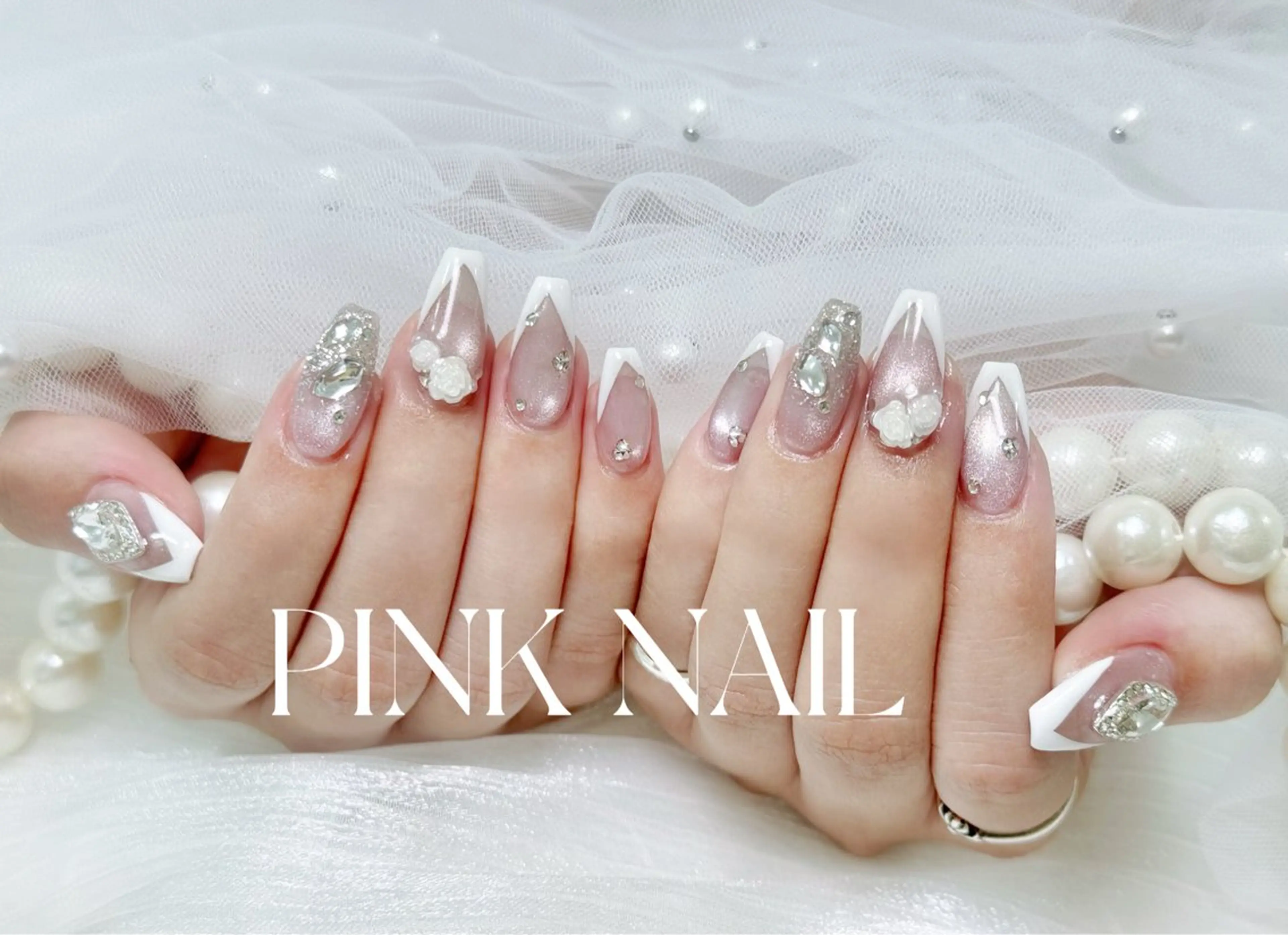 ネイル ハンドネイル pink nailのその他イメージ