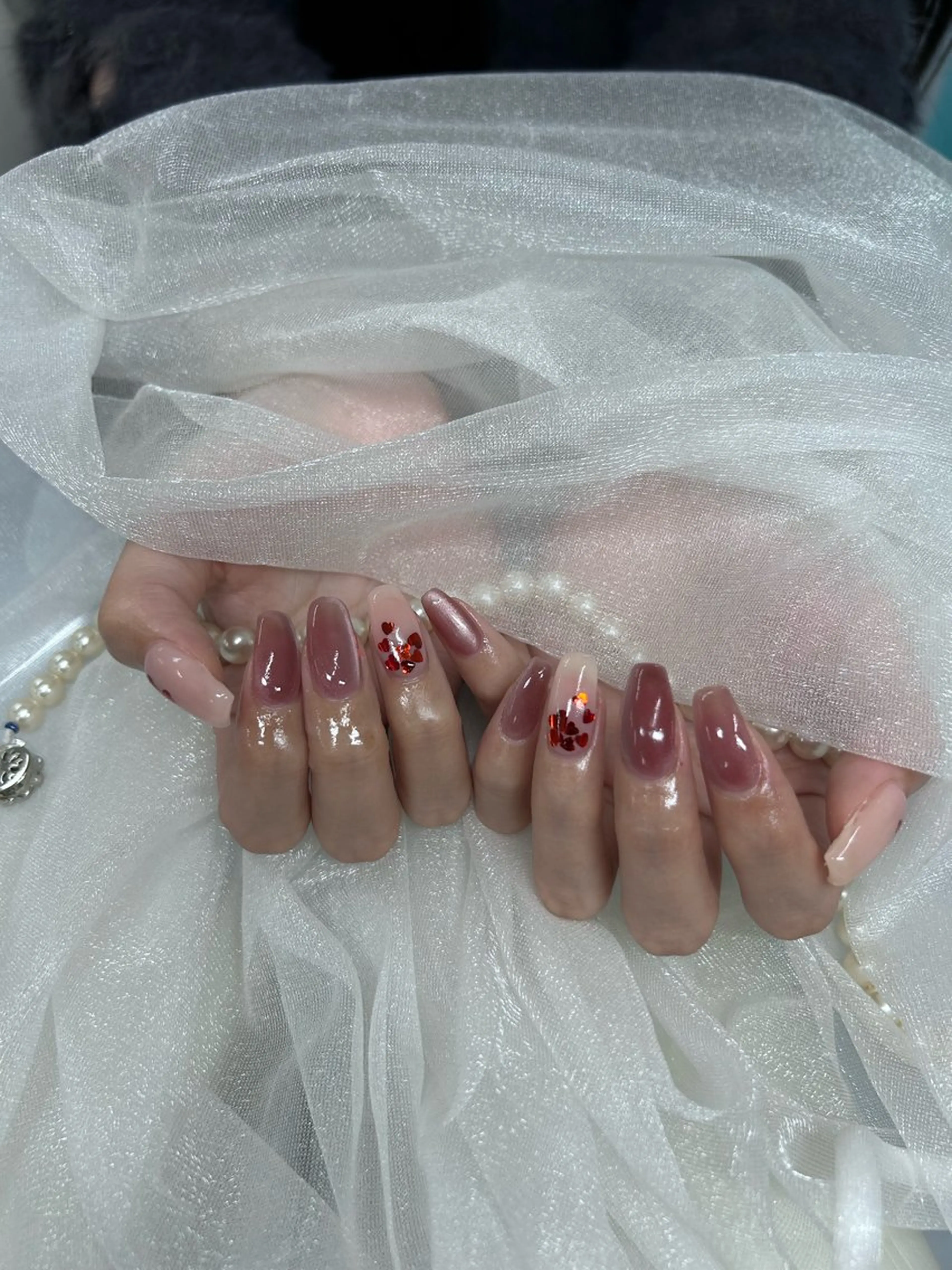 ネイル 持ち込み 加藤 楓子のネイルデザイン