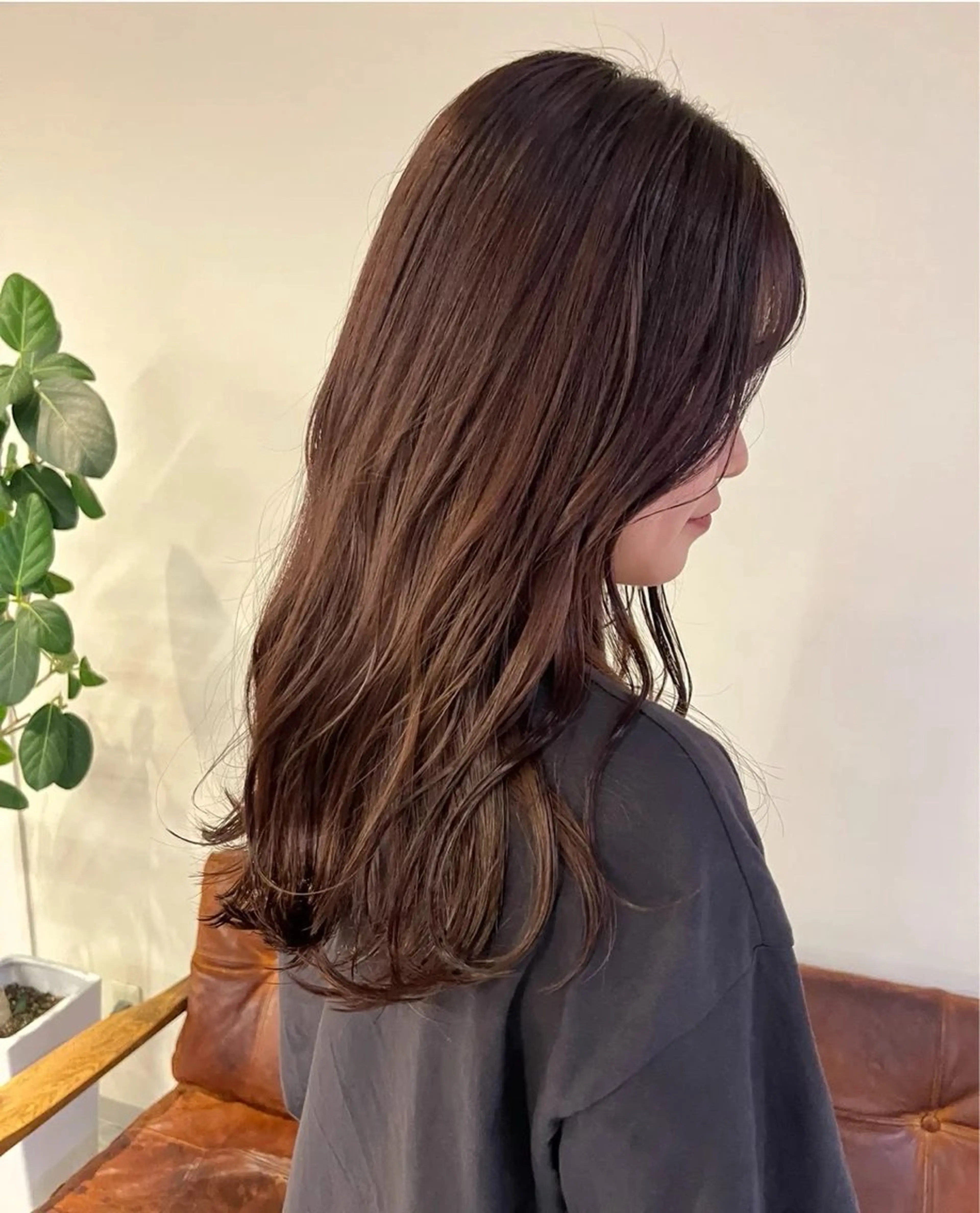 カラー ブラウンカラー ピンクカラー ヘアカラー ブリーチカラー/艶髪 ストレート/はるあのヘアスタイル