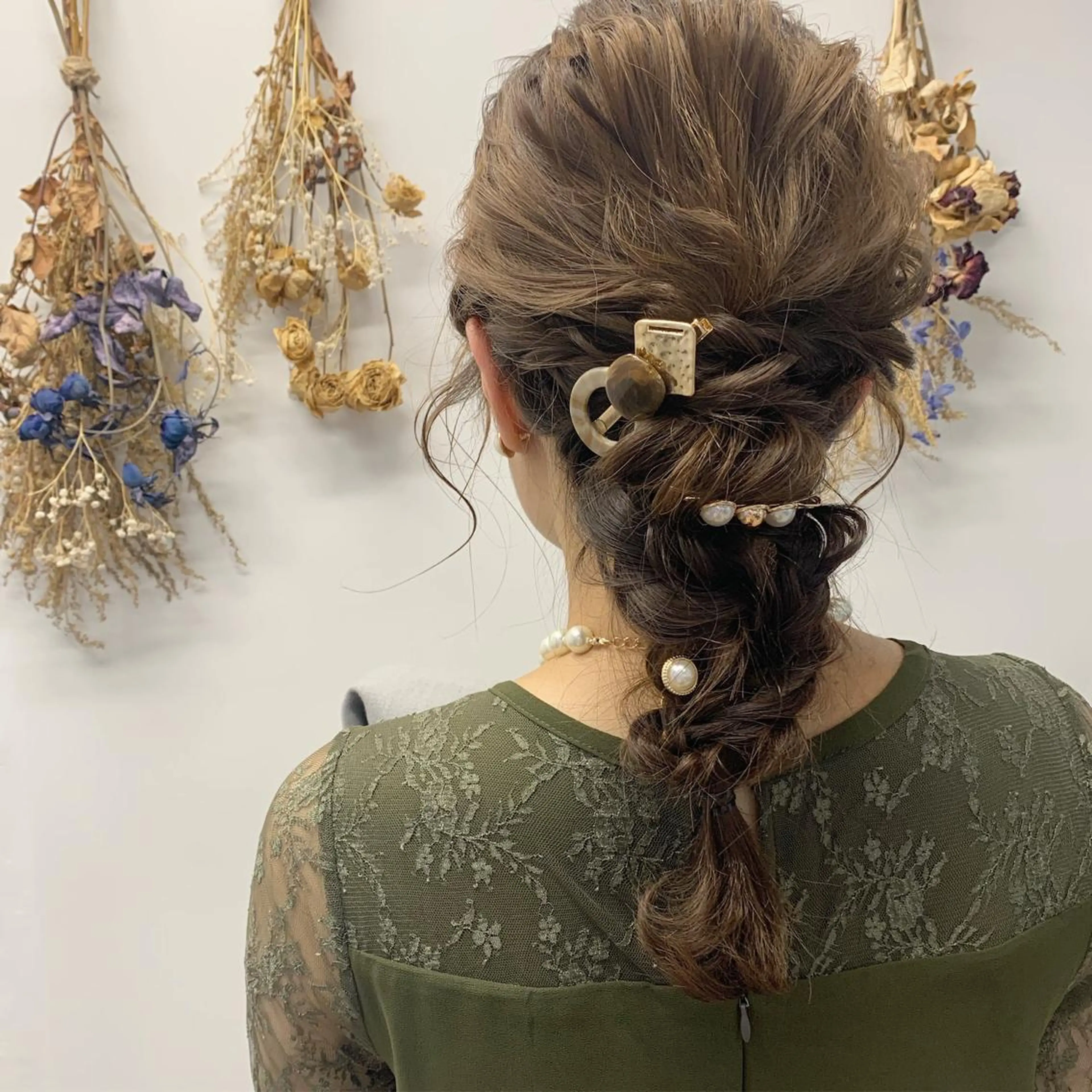 ヘアアレンジ 結婚式・ブライダル ヘアセット newi 京橋 【yuuki】のヘアスタイル