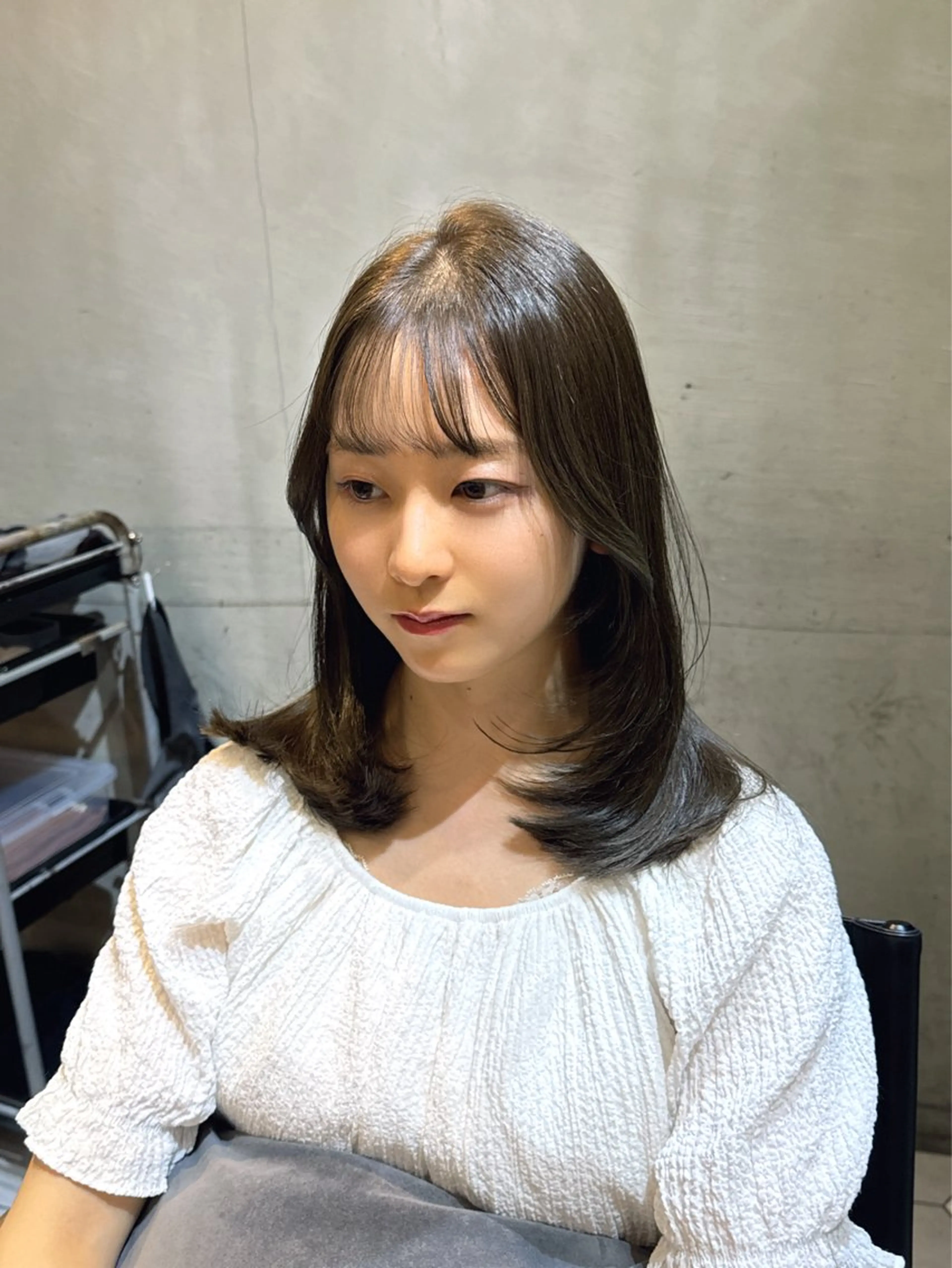 セミロング レイヤーカット/髪質 改善/鷲尾 駿のヘアスタイル