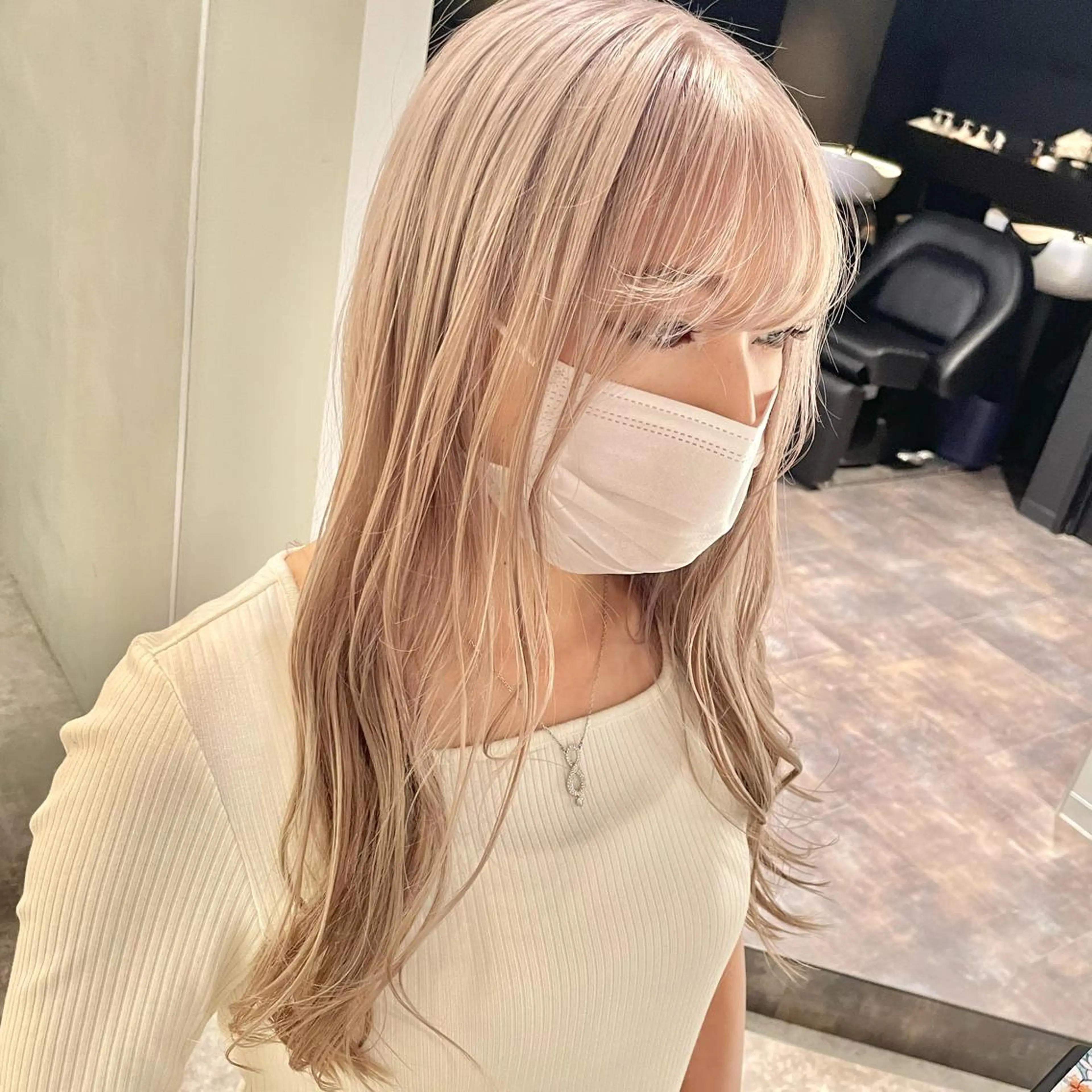 ロング カラー ハイトーンカラー ヘアカラー トリートメント ✨ハイトーン✨ 濱田知孝のヘアスタイル