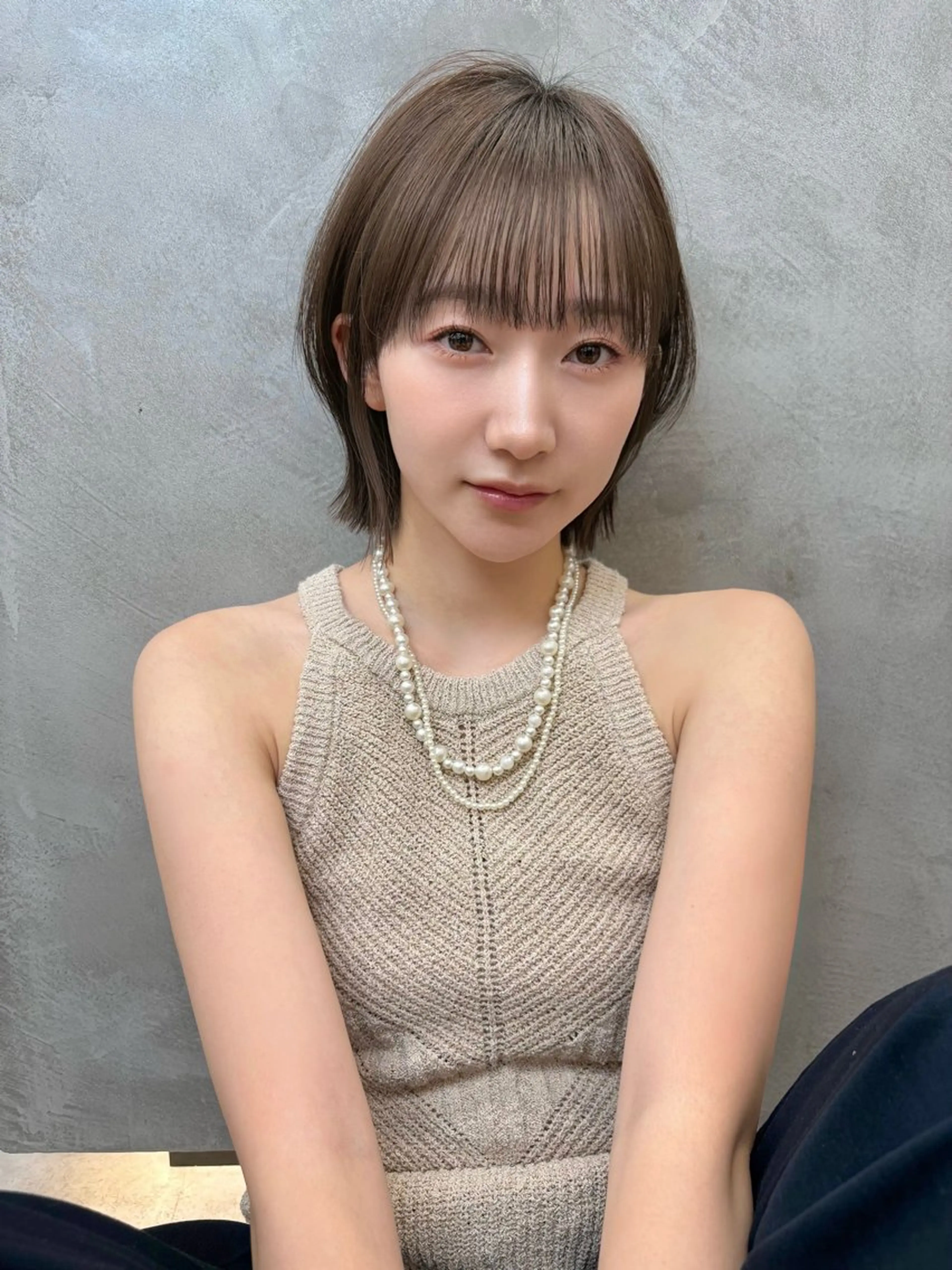 ミディアム ボブ くどうももか 浦和　ショート　ボブのヘアスタイル