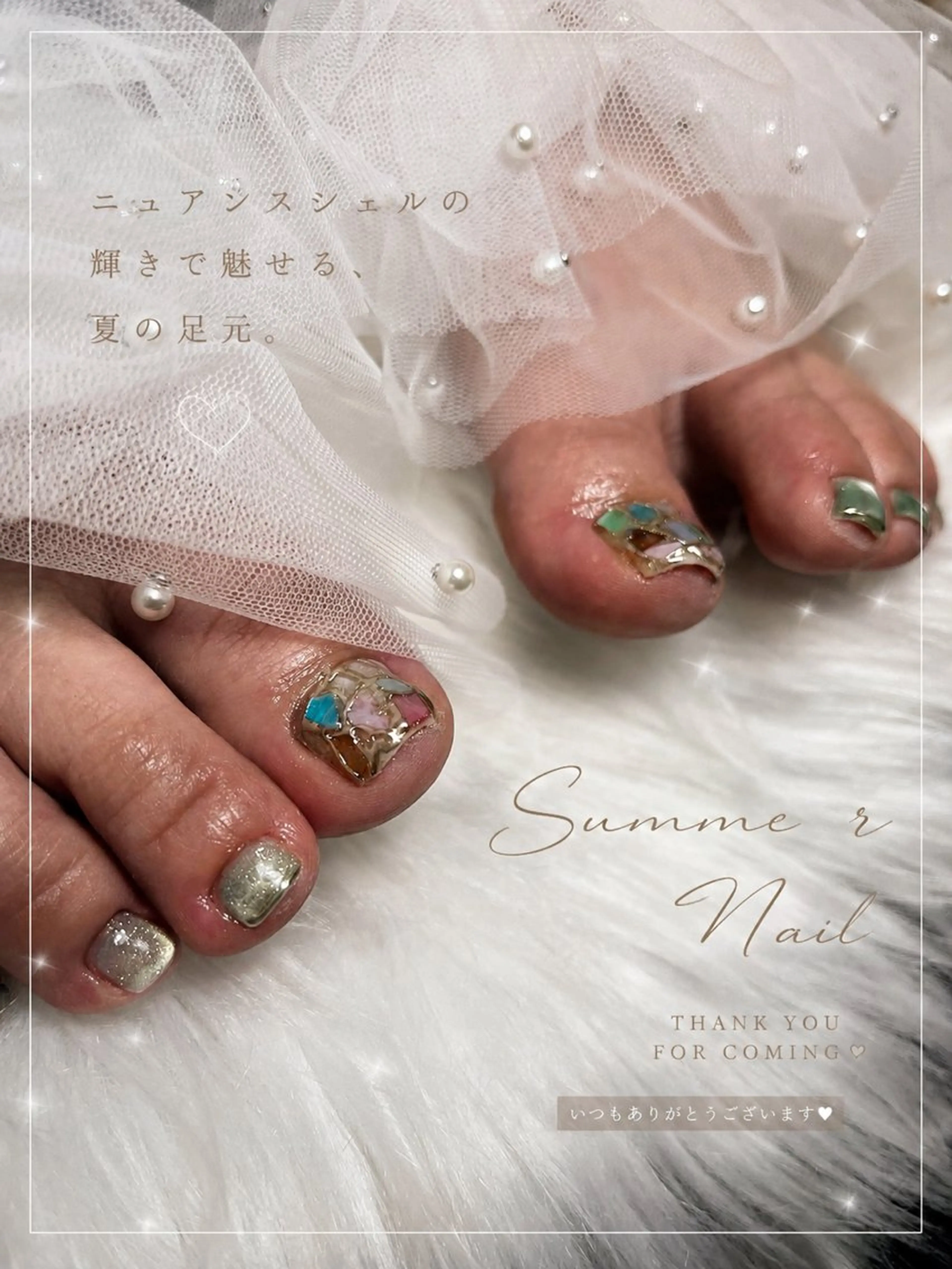 ネイル フットネイル ⭐️ saki⭐️のネイルデザイン