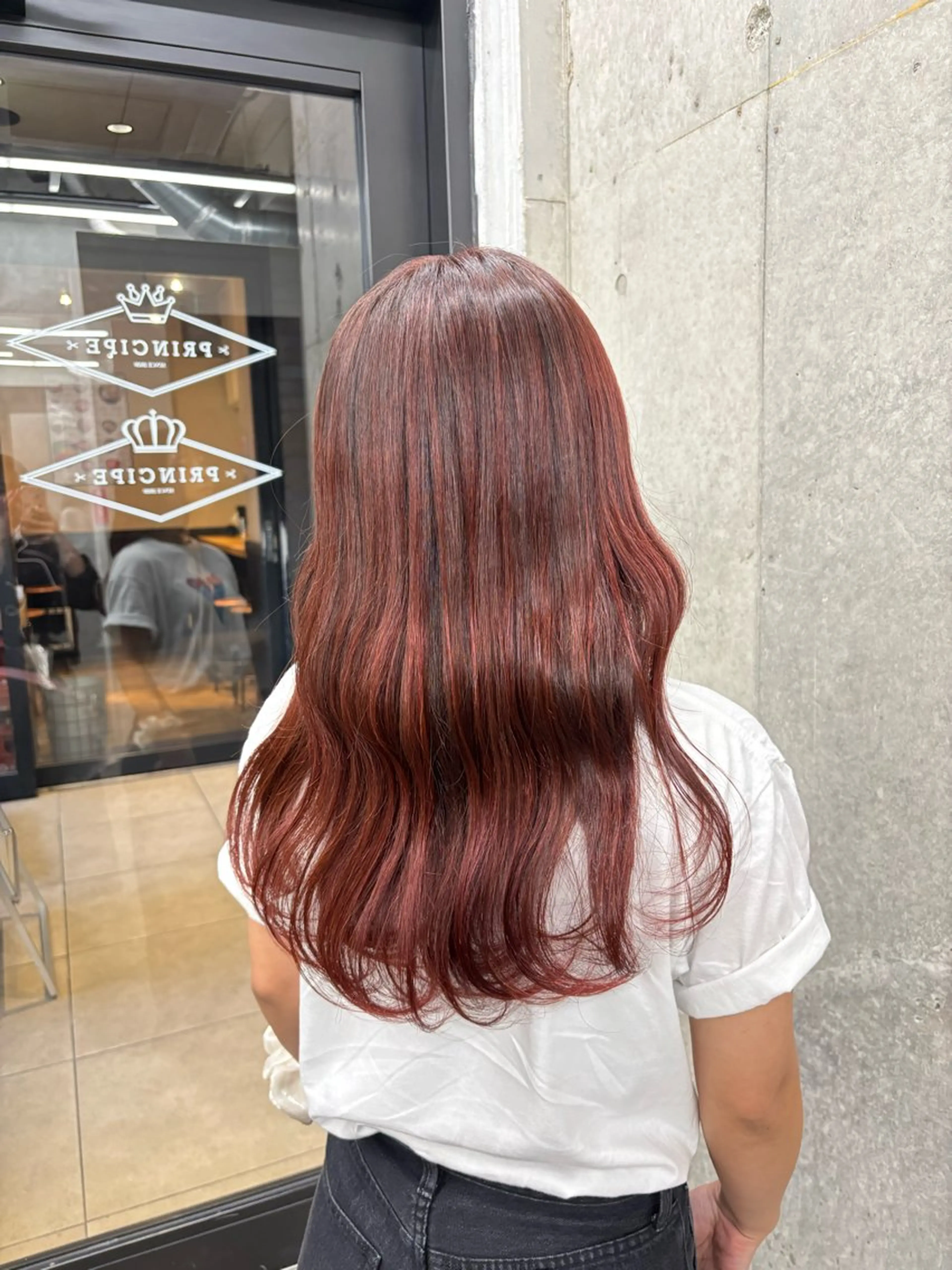 ロング カラー ブリーチ ブラウンカラー ブリーチなしカラー ピンクカラー ピンクブラウン カット ヘアカラー 縮毛矯正 トリートメント すぐ巻ける縮毛矯正 🍀勝倉　麗のヘアスタイル