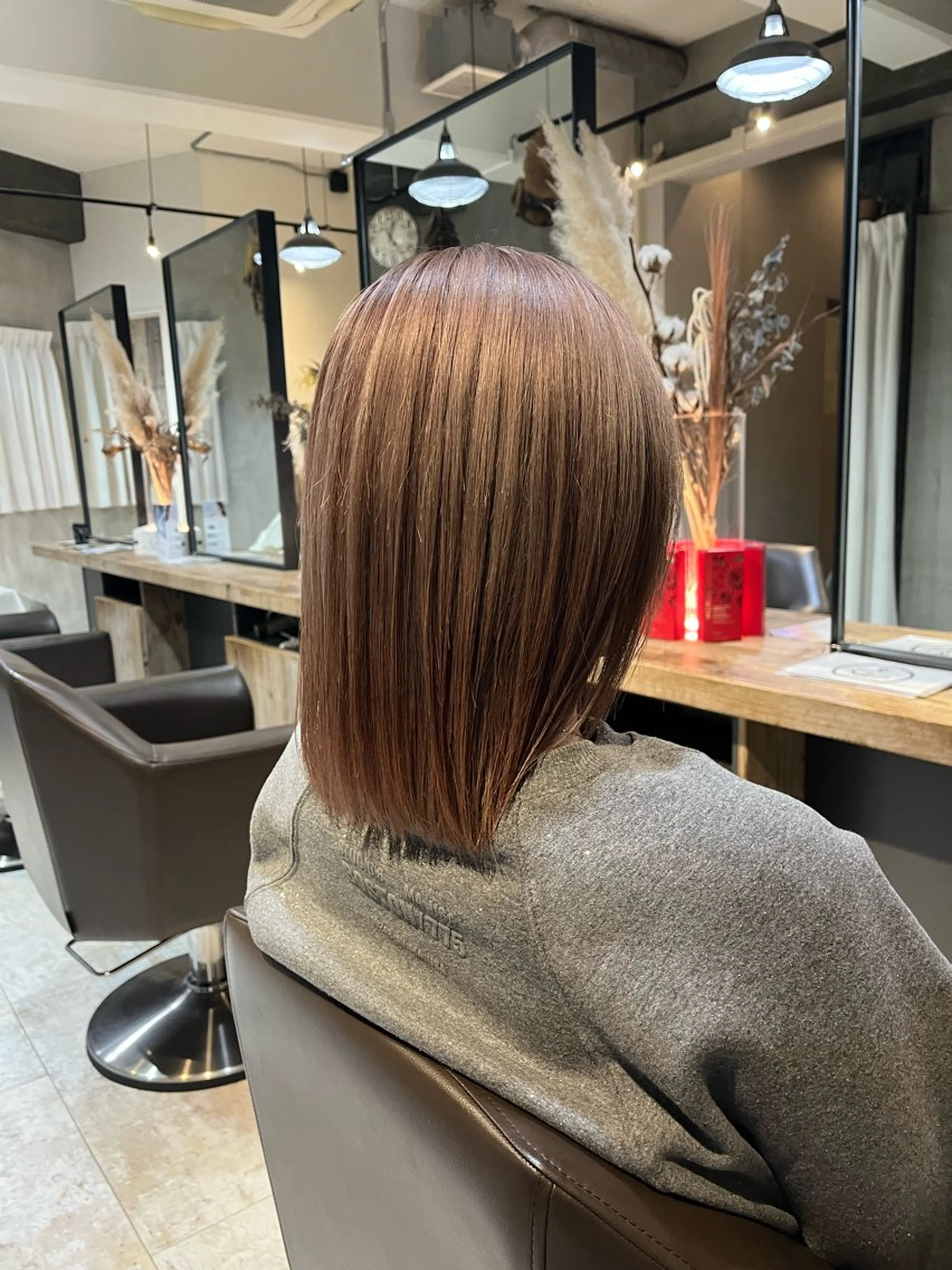 カラー ヘアカラー 阿部 翔一郎/暖色系カラーのヘアスタイル