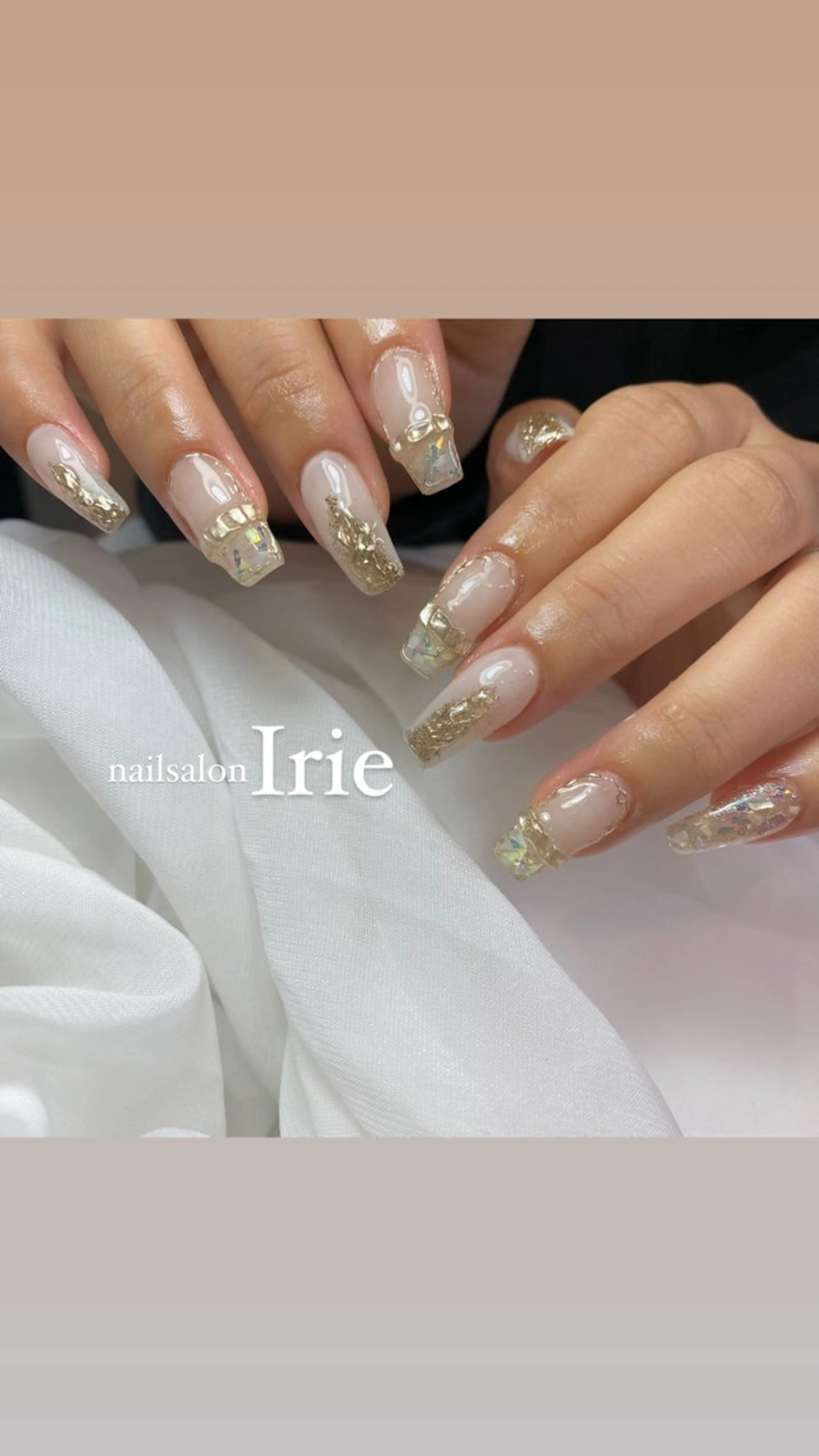 ロング ハンドネイル 清水 絵里奈のネイルデザイン