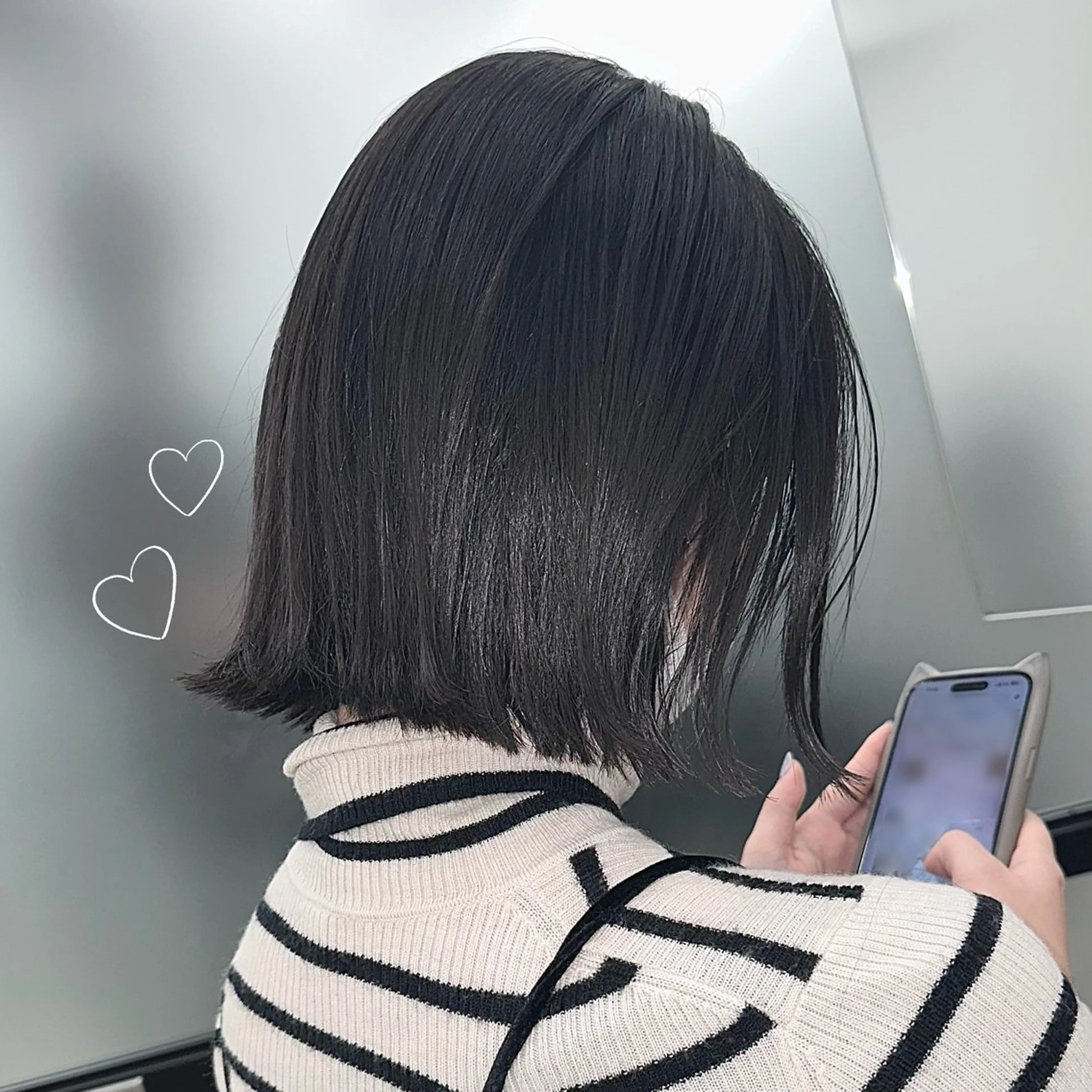 🩵韓国風𝐜𝐮𝐭 long~bob♡【2回目のお客様】の写真