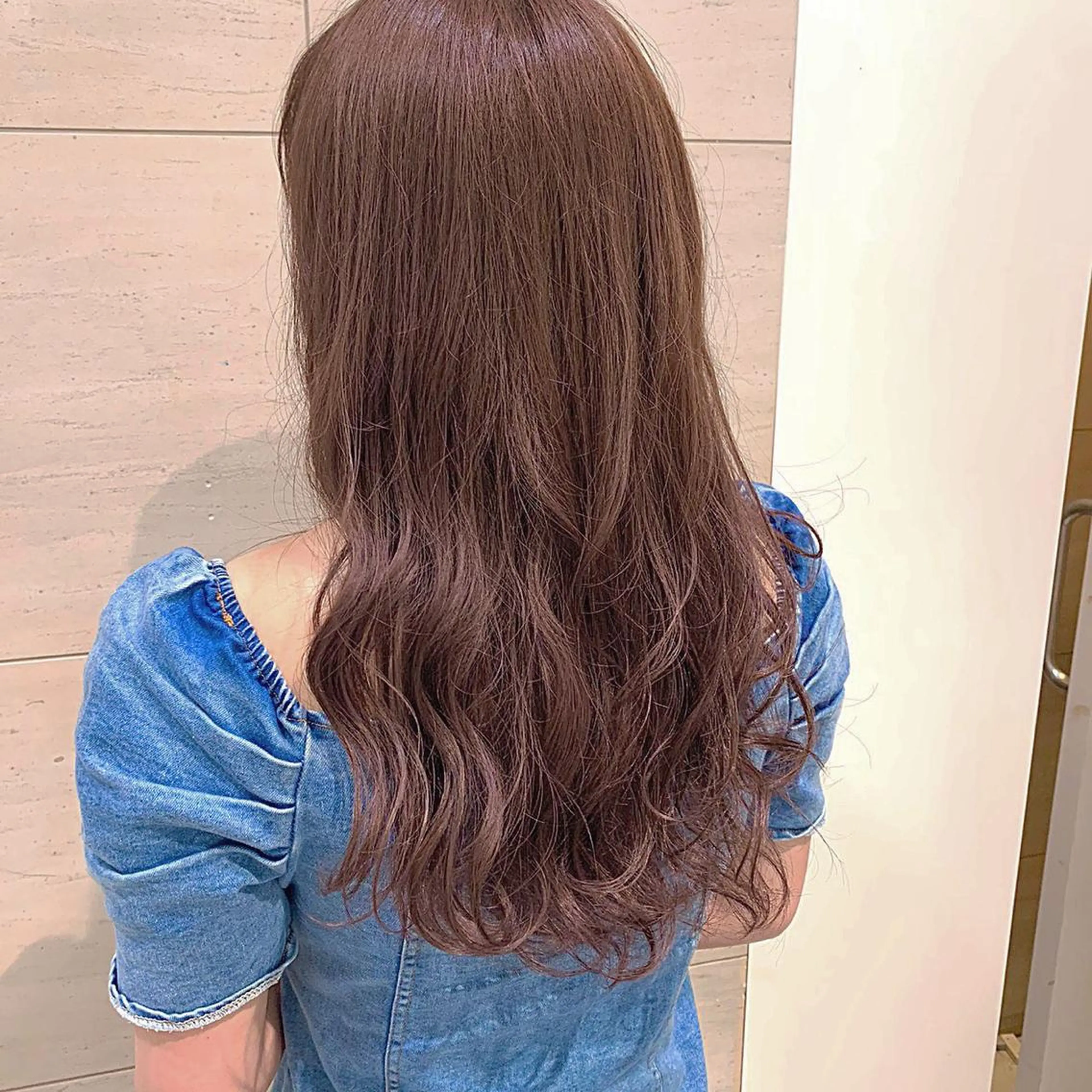 セミロング カット ヘアカラー トリートメント 髪質改善/shuki 韓国/代表取締役のヘアスタイル