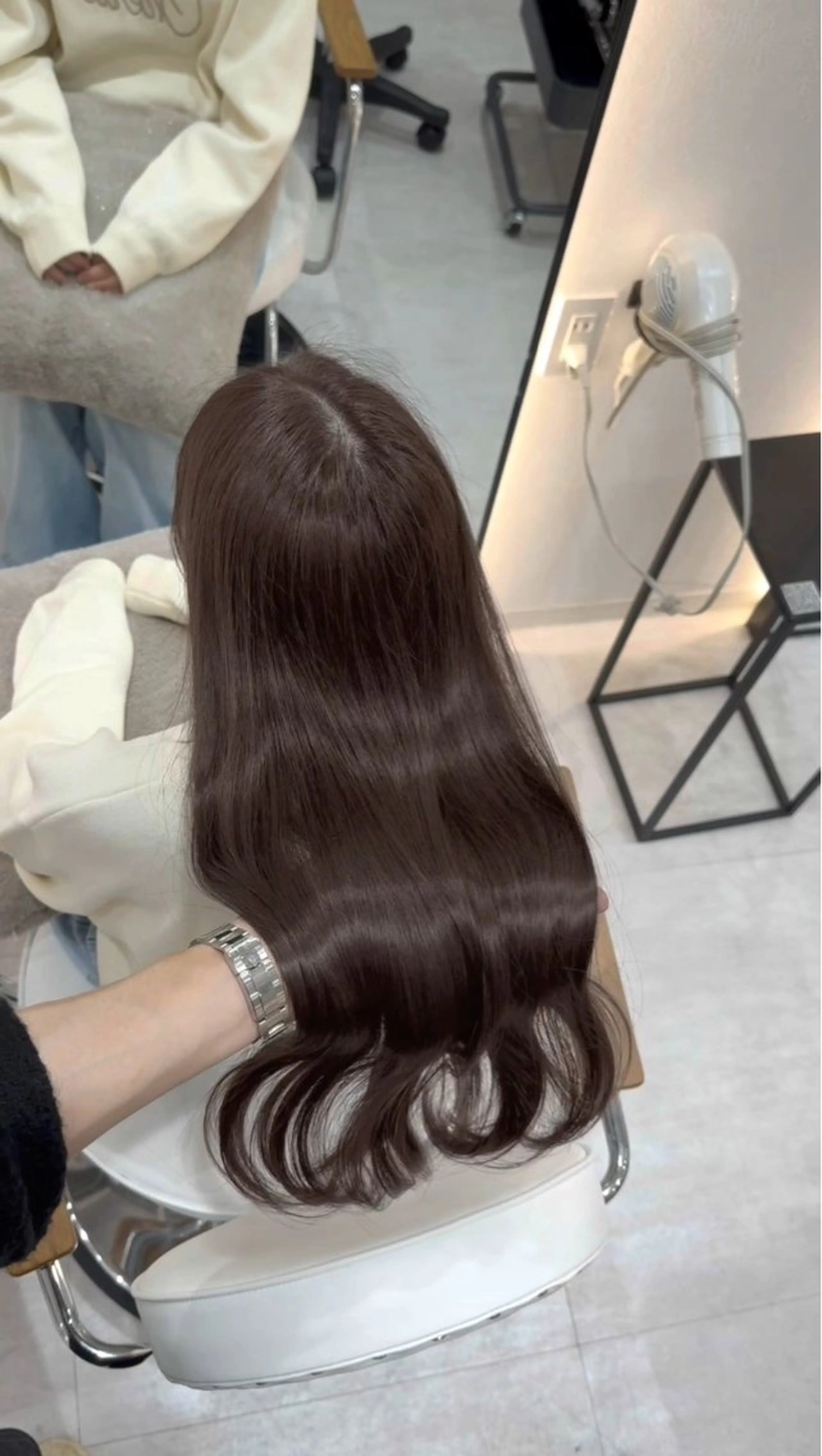 ロング カット ヘアカラー トリートメント 韓国ヘア🩶侑矢 艶髪透明感/福岡のヘアスタイル