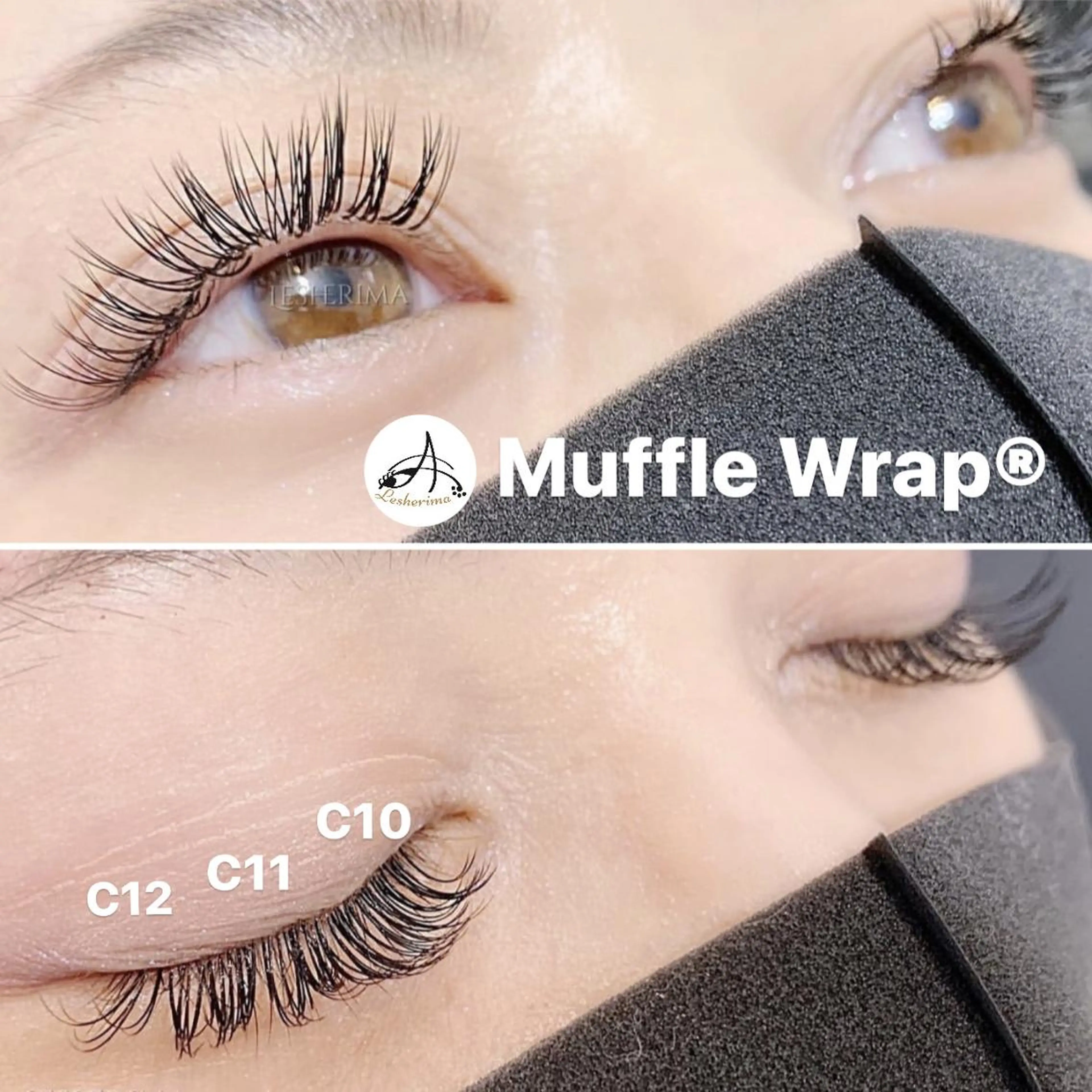 マツエク・マツパ フラットラッシュ Lesherima 【mina】のマツエク・マツパデザイン