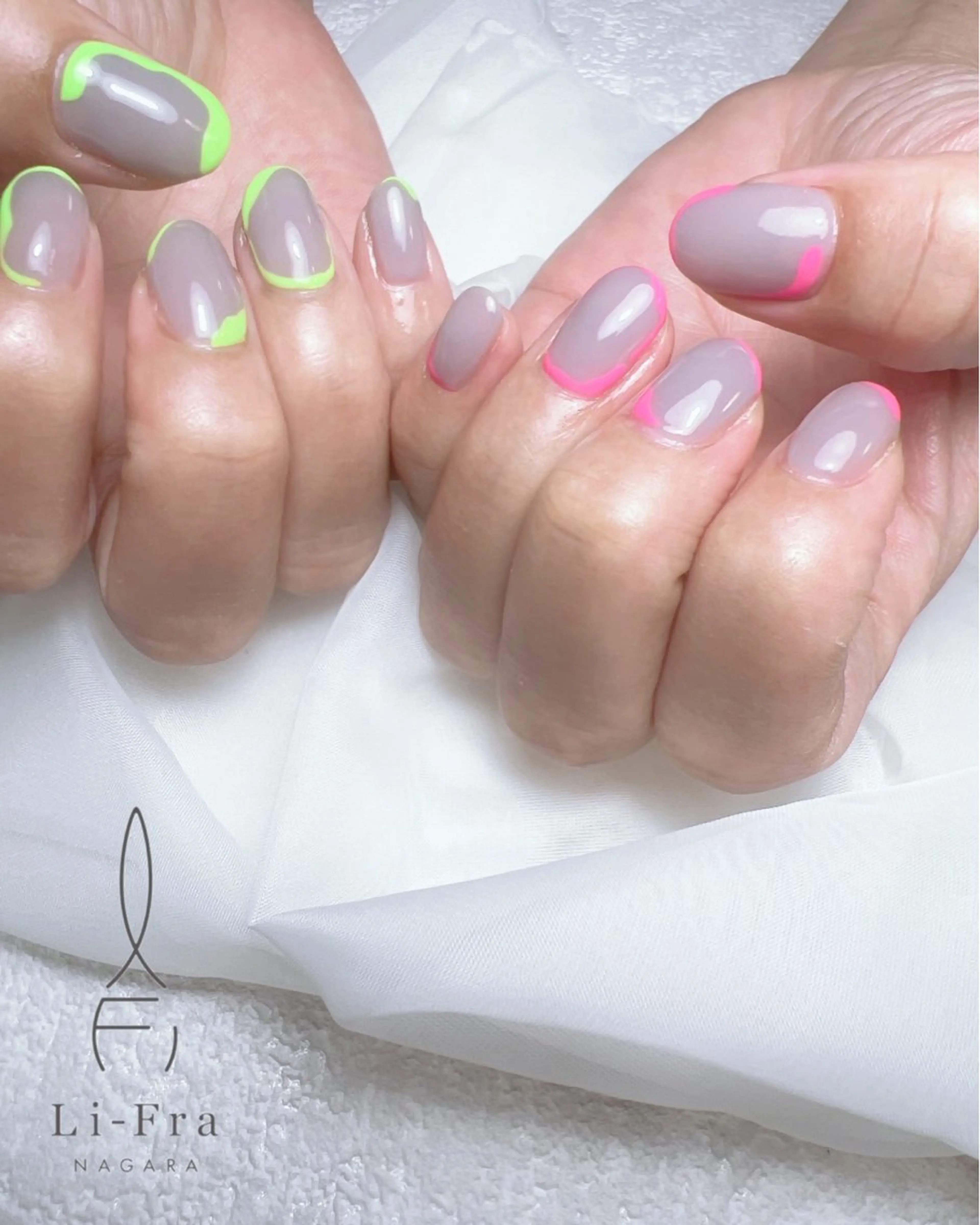 ハンドネイル💅オーダーデザイン¥5,500​〜​(メニュー内容により金額が異なります)オフ込み/ワンカラー¥5,500​〜​の写真