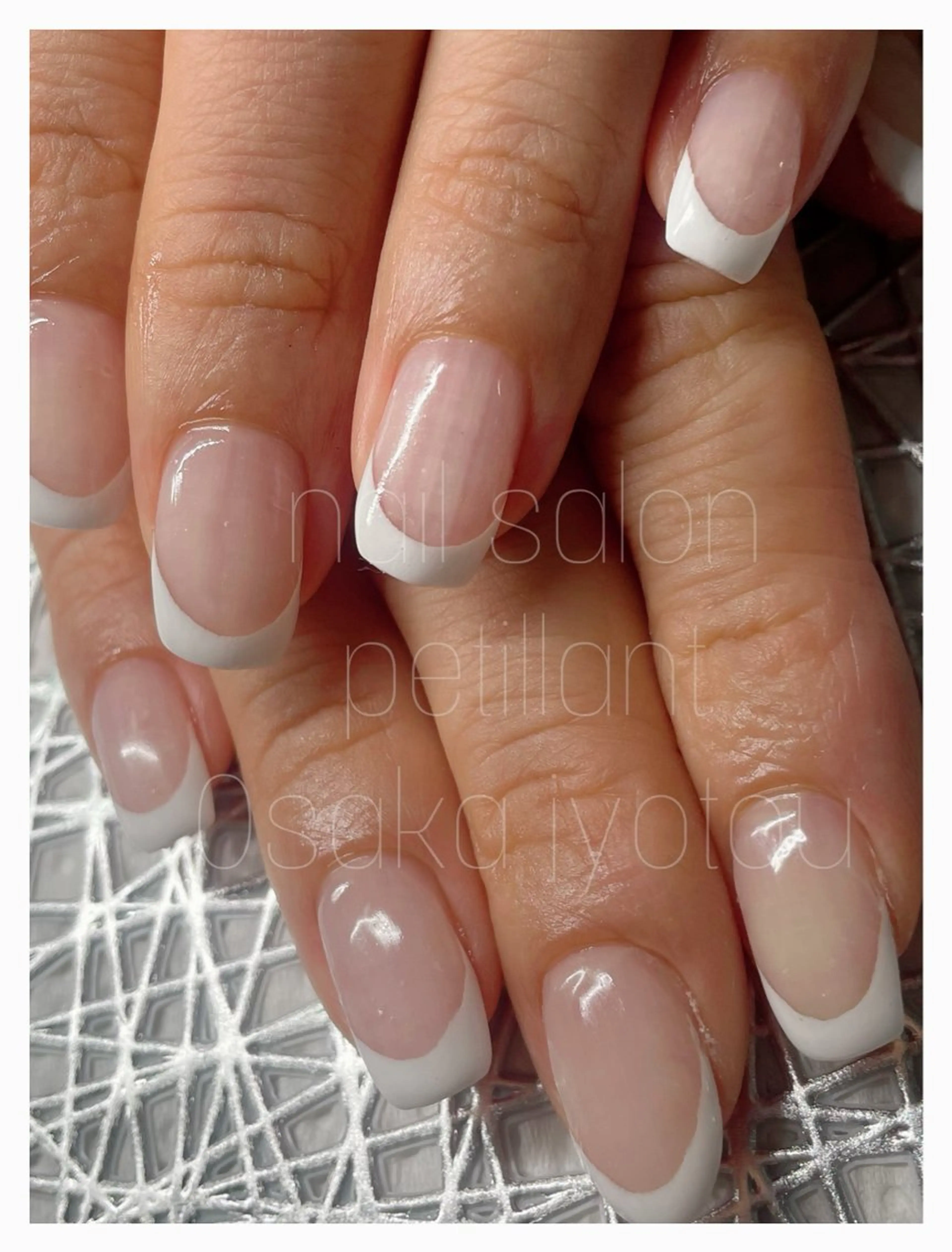 ネイル フレンチネイル オフィスネイル nail salon petillantのネイルデザイン