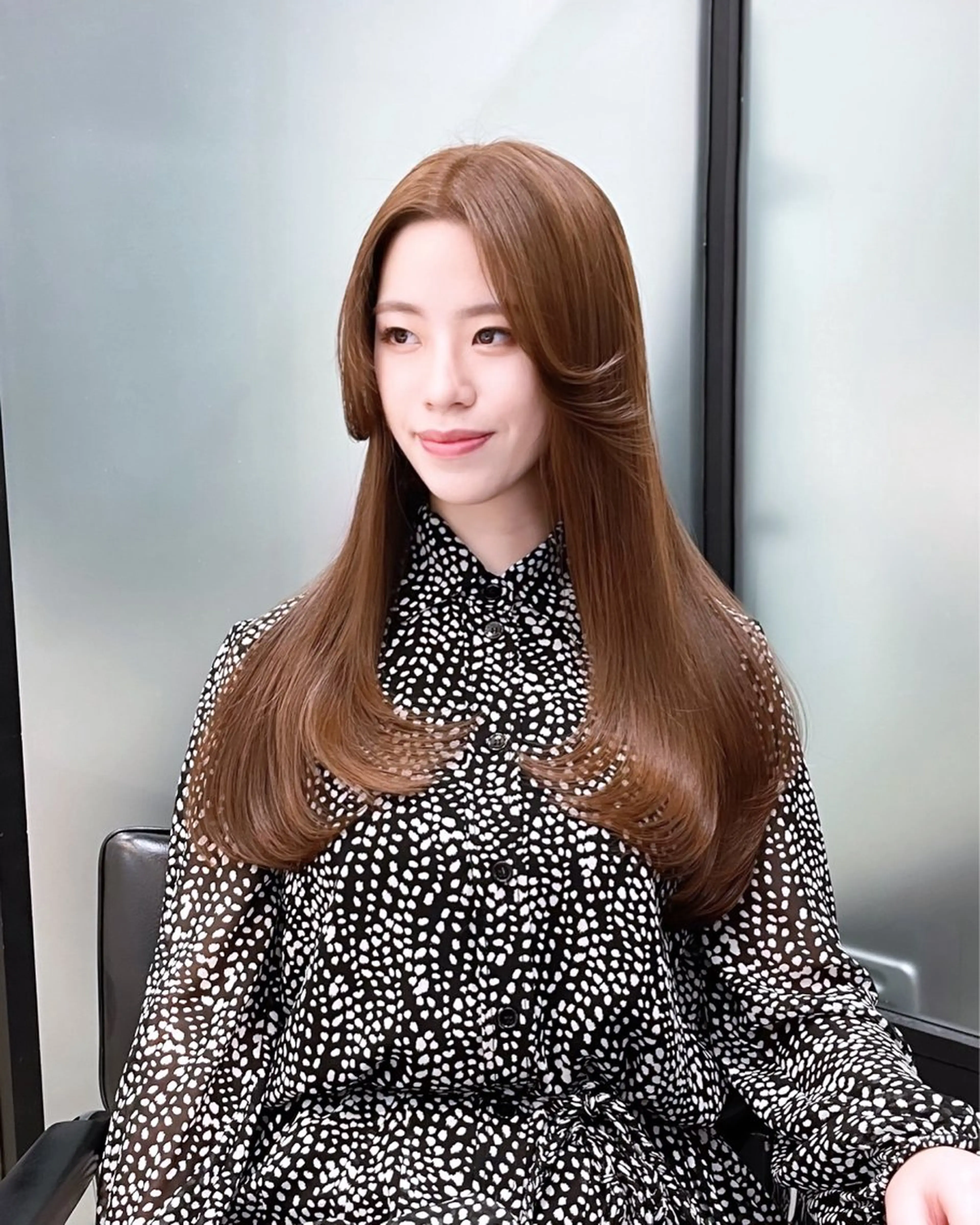 カラー カット ヘアカラー トリートメント 韓国レイヤーカット 髪質改善▫️水野有真のヘアスタイル