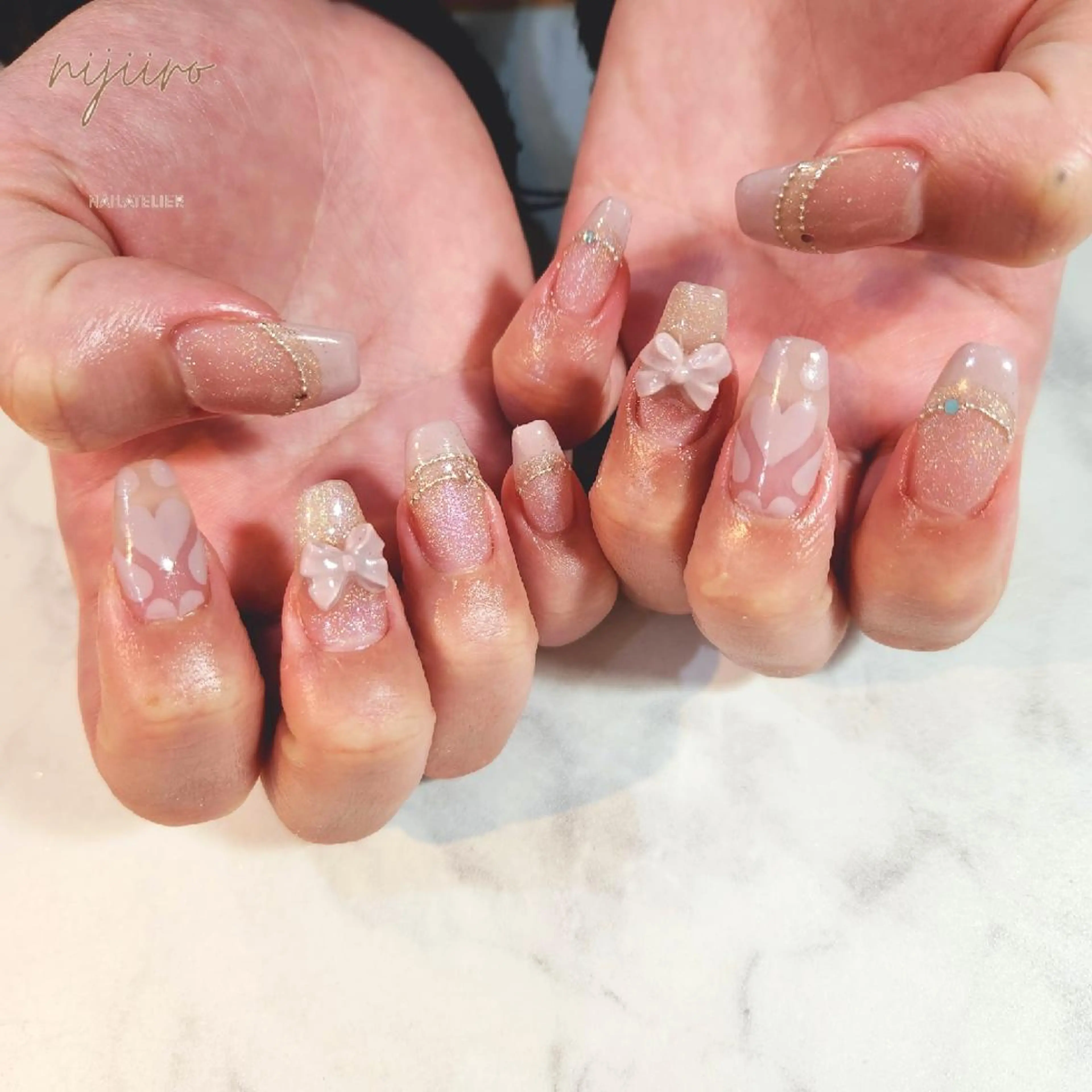 ネイル ハンドネイル nailatelier nijiiro.所属・nijiiro🌈 サトウのネイルデザイン