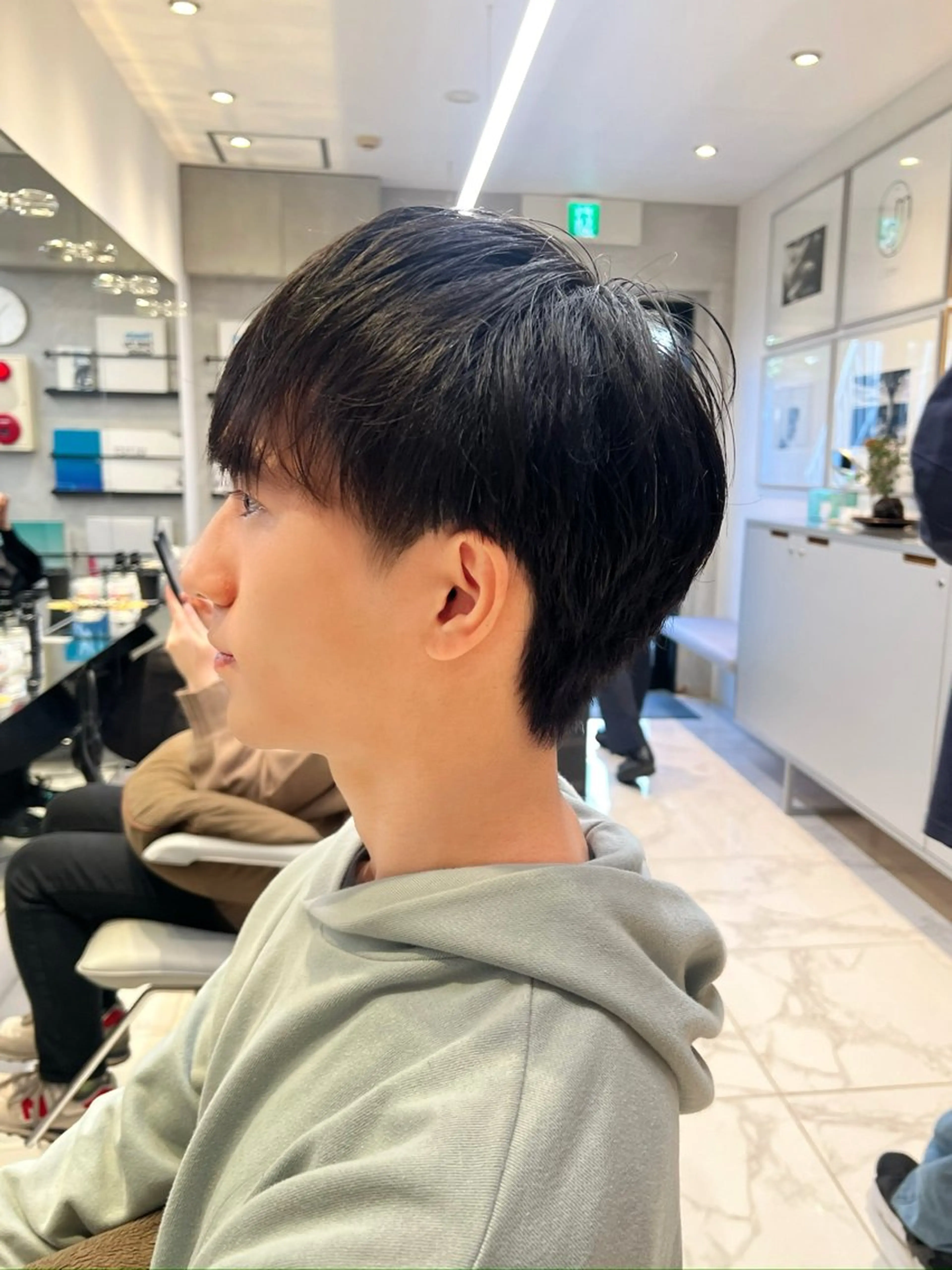 メンズ 似合わせくすみカラー ‎/縮毛/川添桃花‎のヘアスタイル