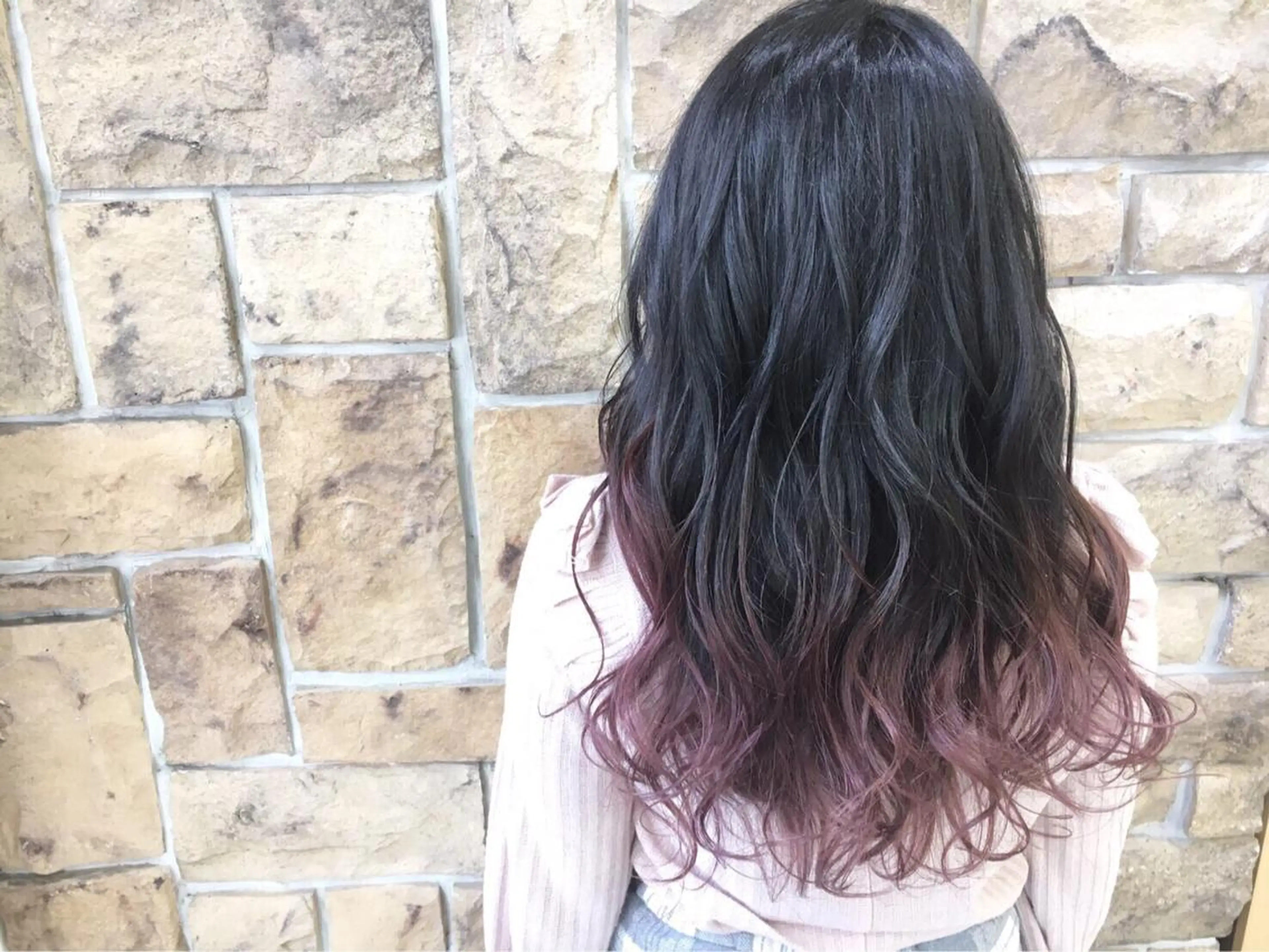 ロング カラー AMI ウルフパーマ/メンズのヘアスタイル