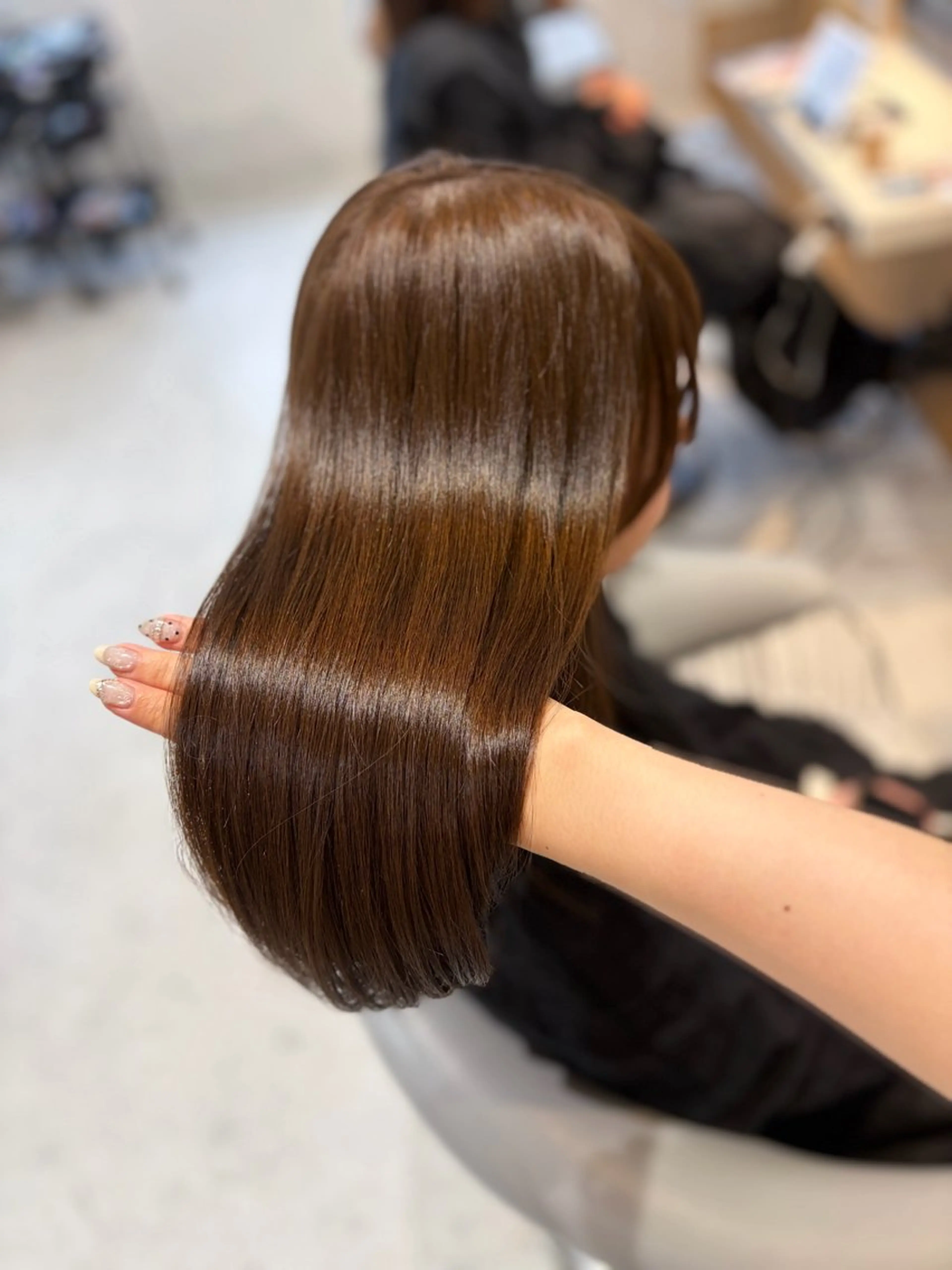 ミディアム カラー カット トリートメント ヘアセット お呼ばれ カチモリ/はるか🎀のヘアスタイル