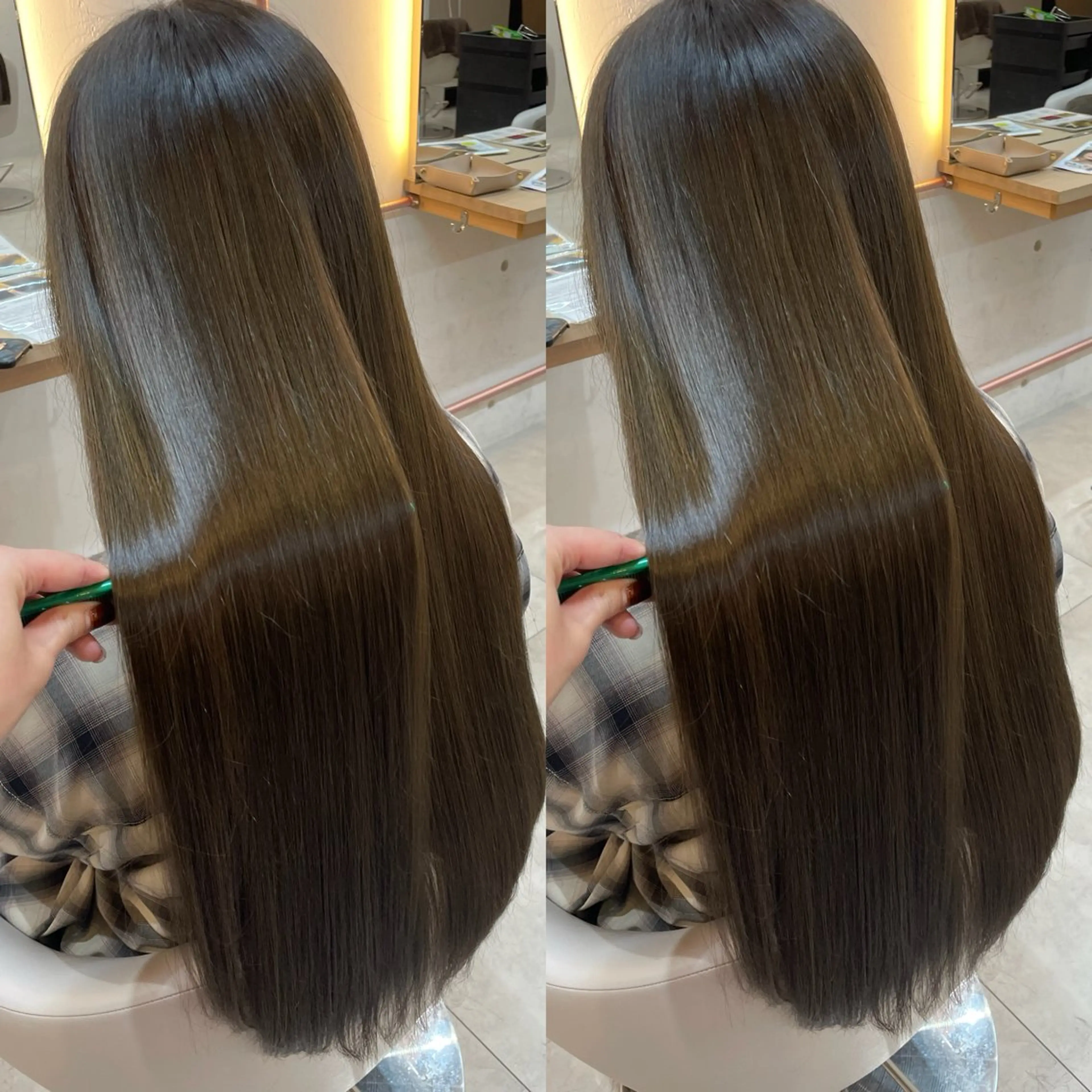 ロング カラー ヘアカラー トリートメント ヘアセット ブリーチ無しダブル カラー🦕まどかのヘアスタイル