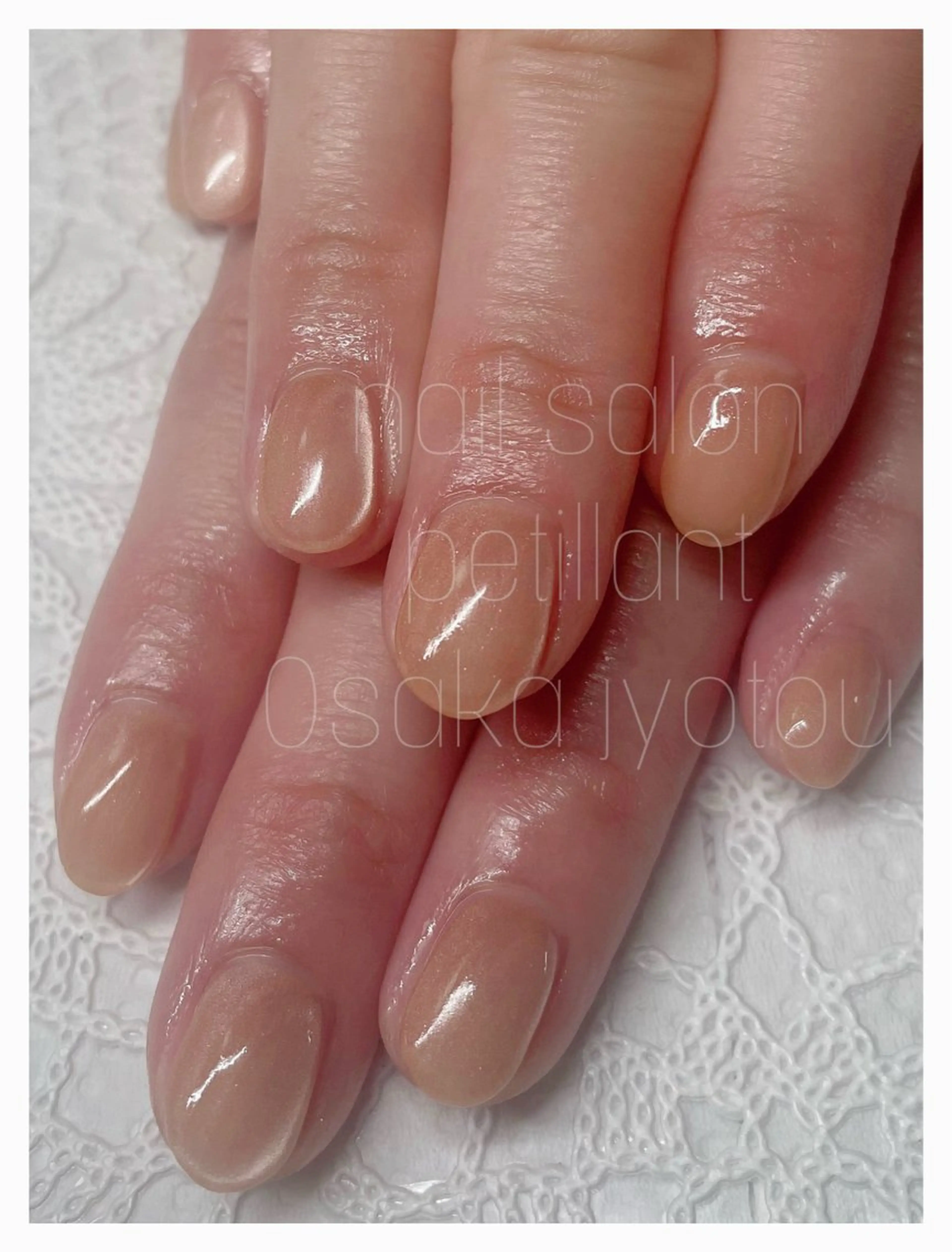 ネイル マグネットネイル オレンジ nail salon petillantのネイルデザイン