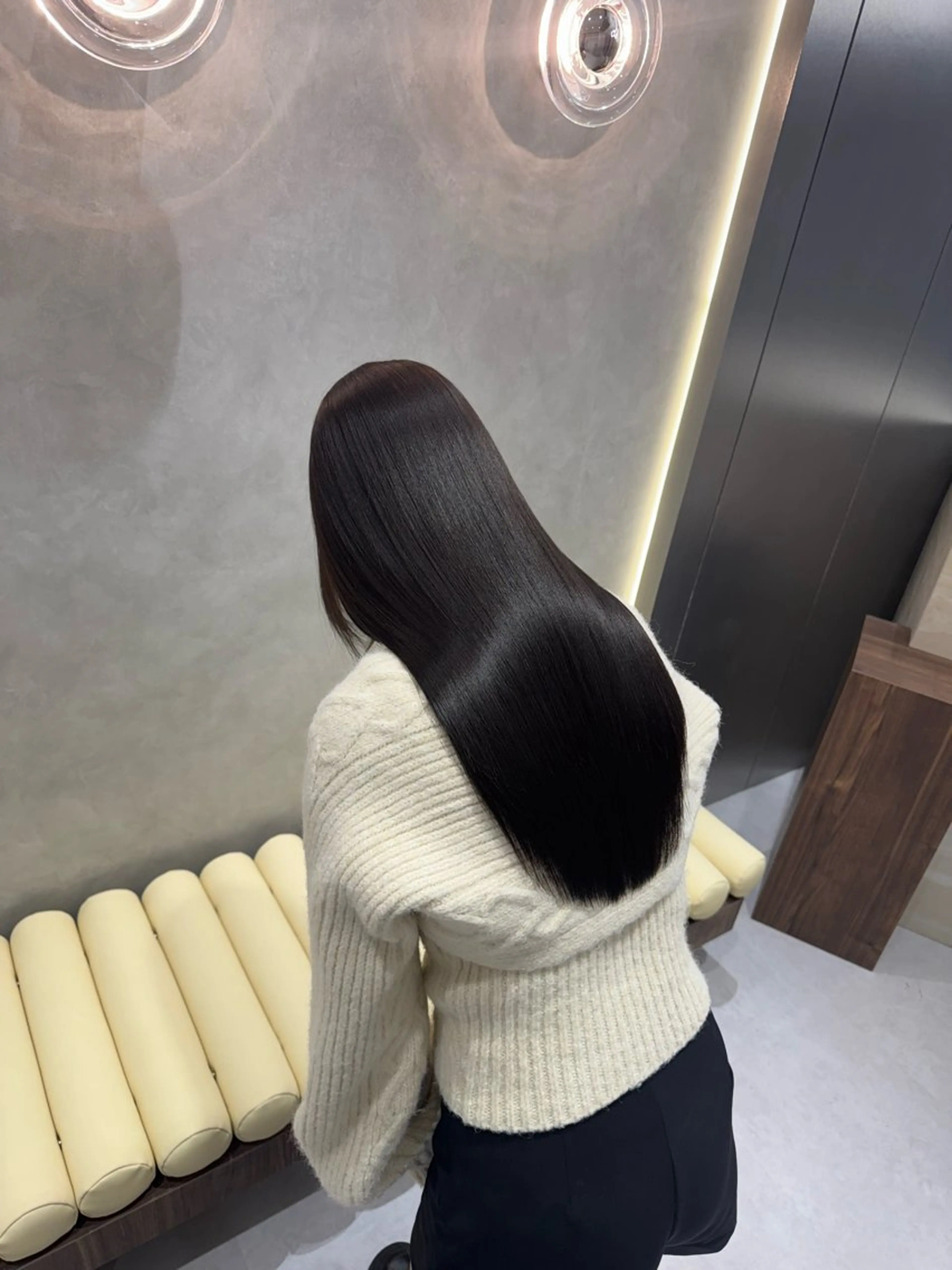 ロング 髪質改善 韓国風ヘア 縮毛矯正 SALOWIN east店6F所属・TAKUMI 【美髪特化】のヘアスタイル