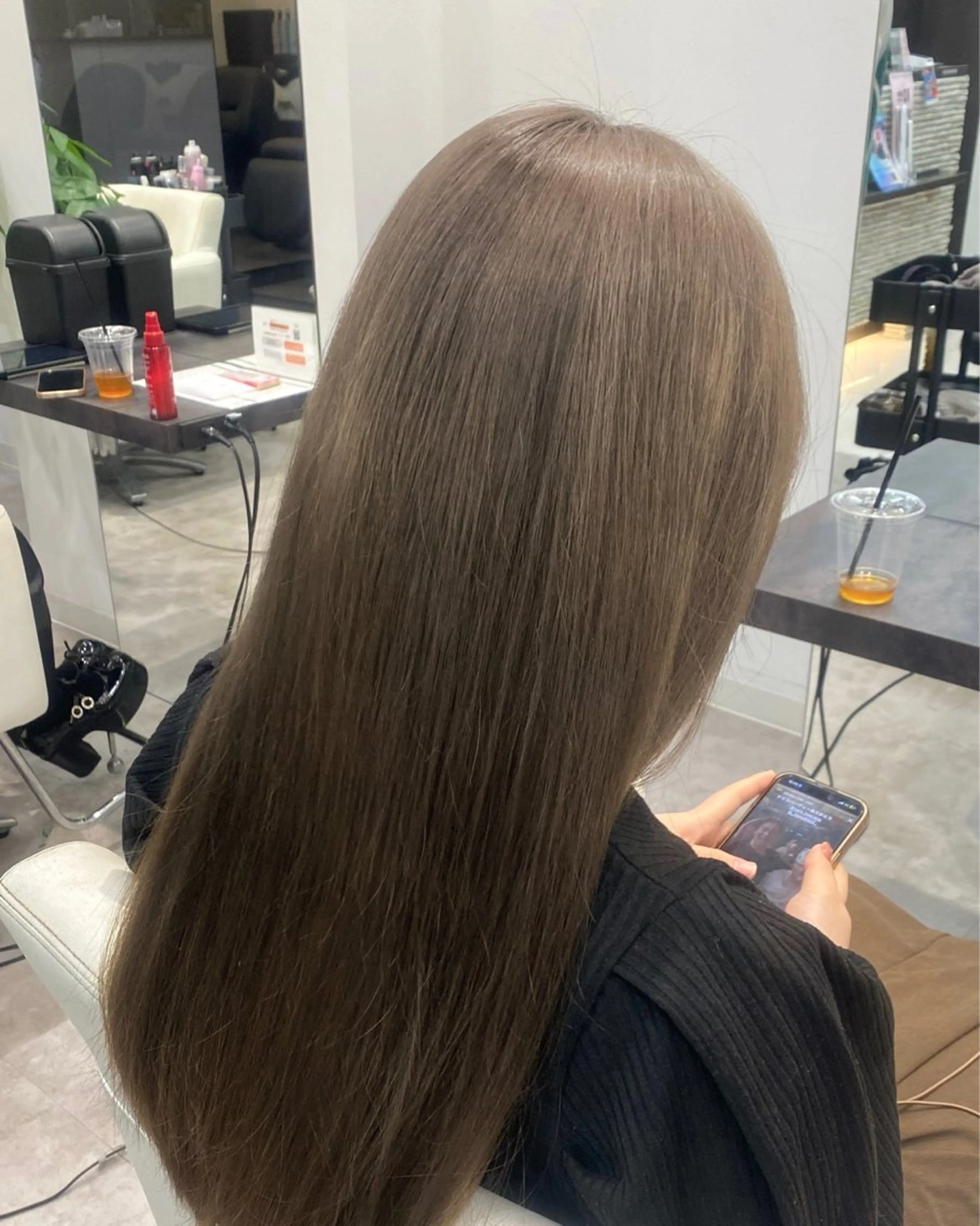 ロング カラー ヘアカラー トリートメント 透明感カラー/髪質 改善🎀suzukaのヘアスタイル