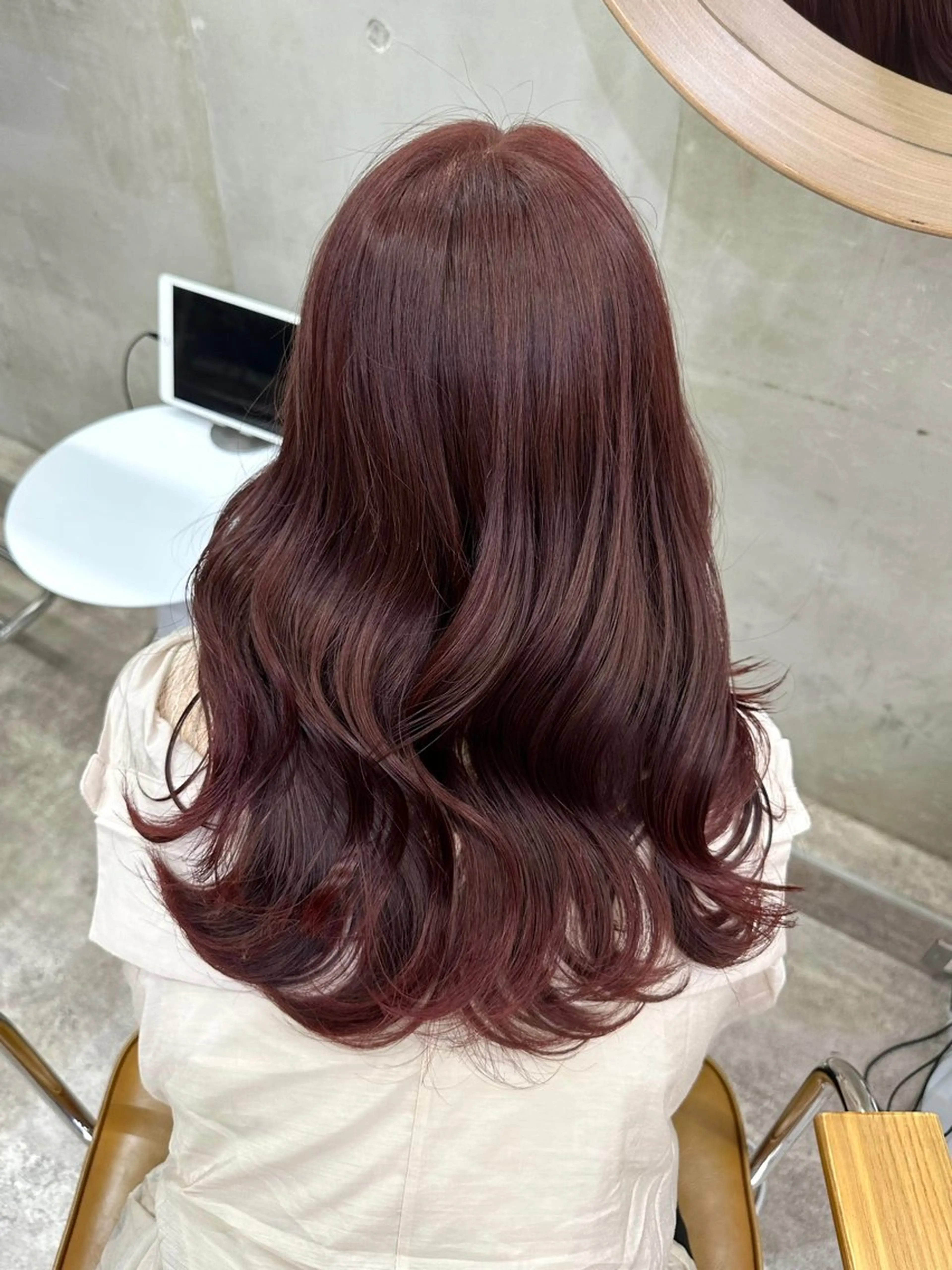 ミディアム カラー ピンクカラー レイヤーカット カット ヘアカラー トリートメント カットモデル募集中 ／HARUKA🎀のヘアスタイル