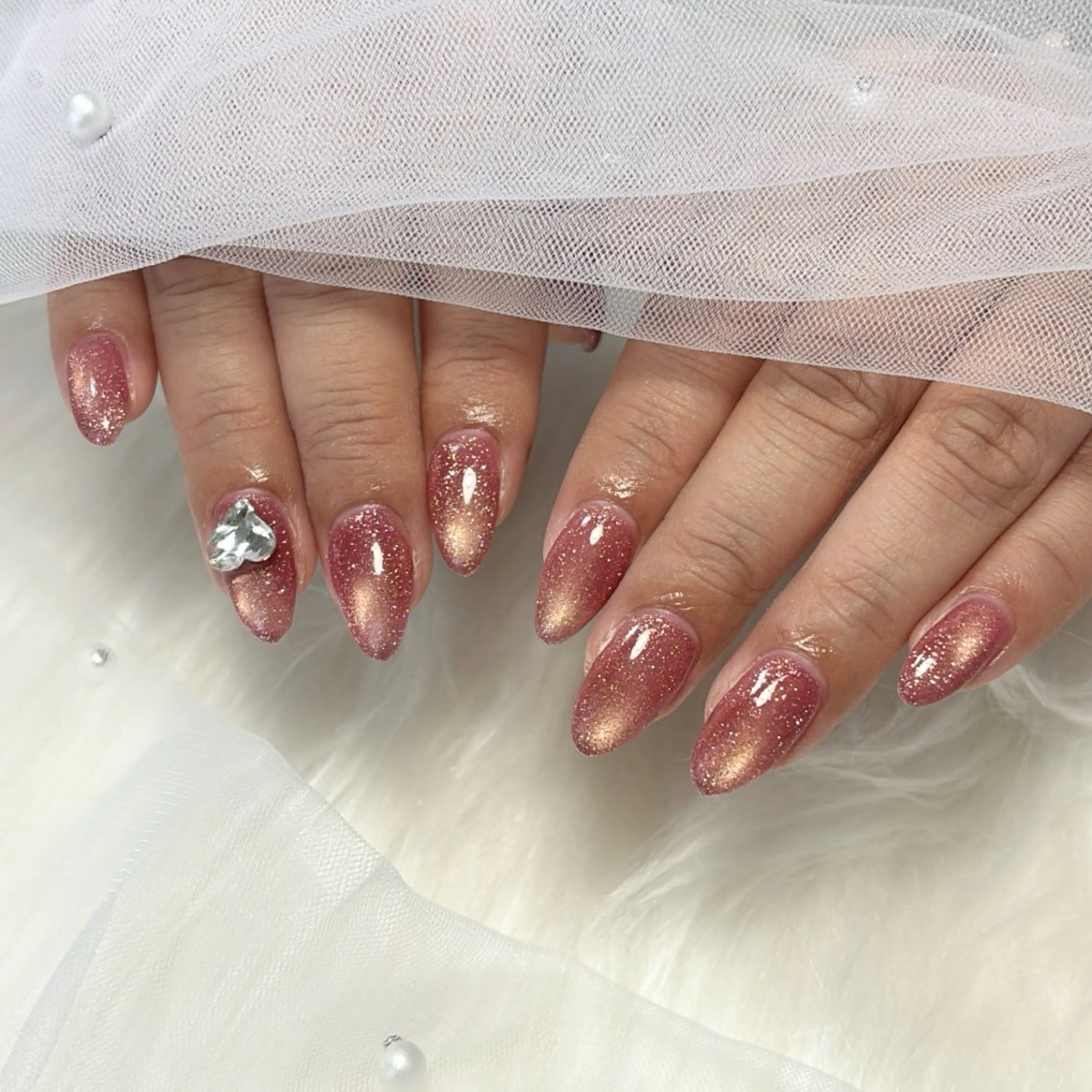 ネイル フラッシュネイル フラッシュマグ マグネットネイル ハンドネイル すみる Hinataのネイルデザイン