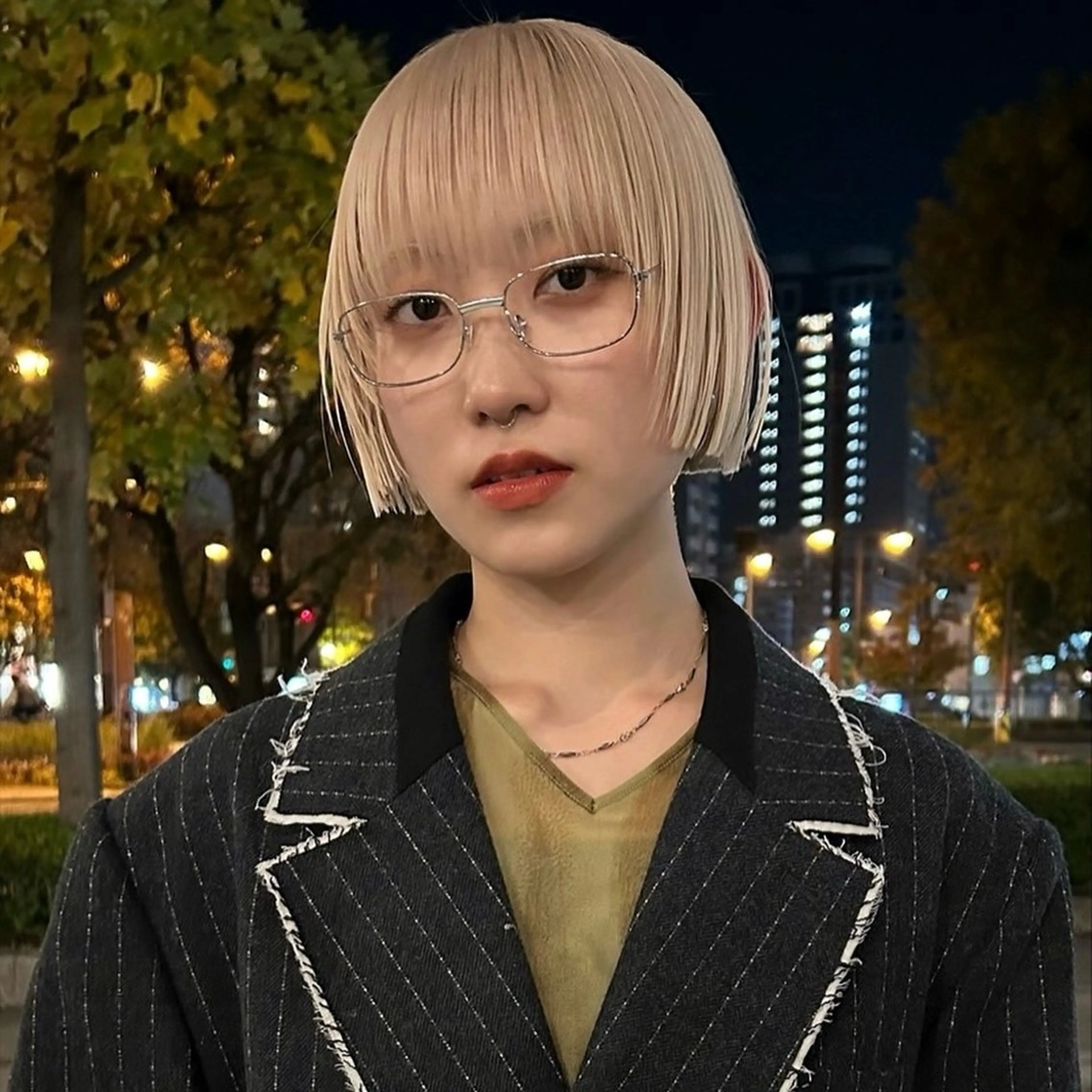 ショート ボブ/ハイトーン/ 岡山駅/別曽遥也のヘアスタイル