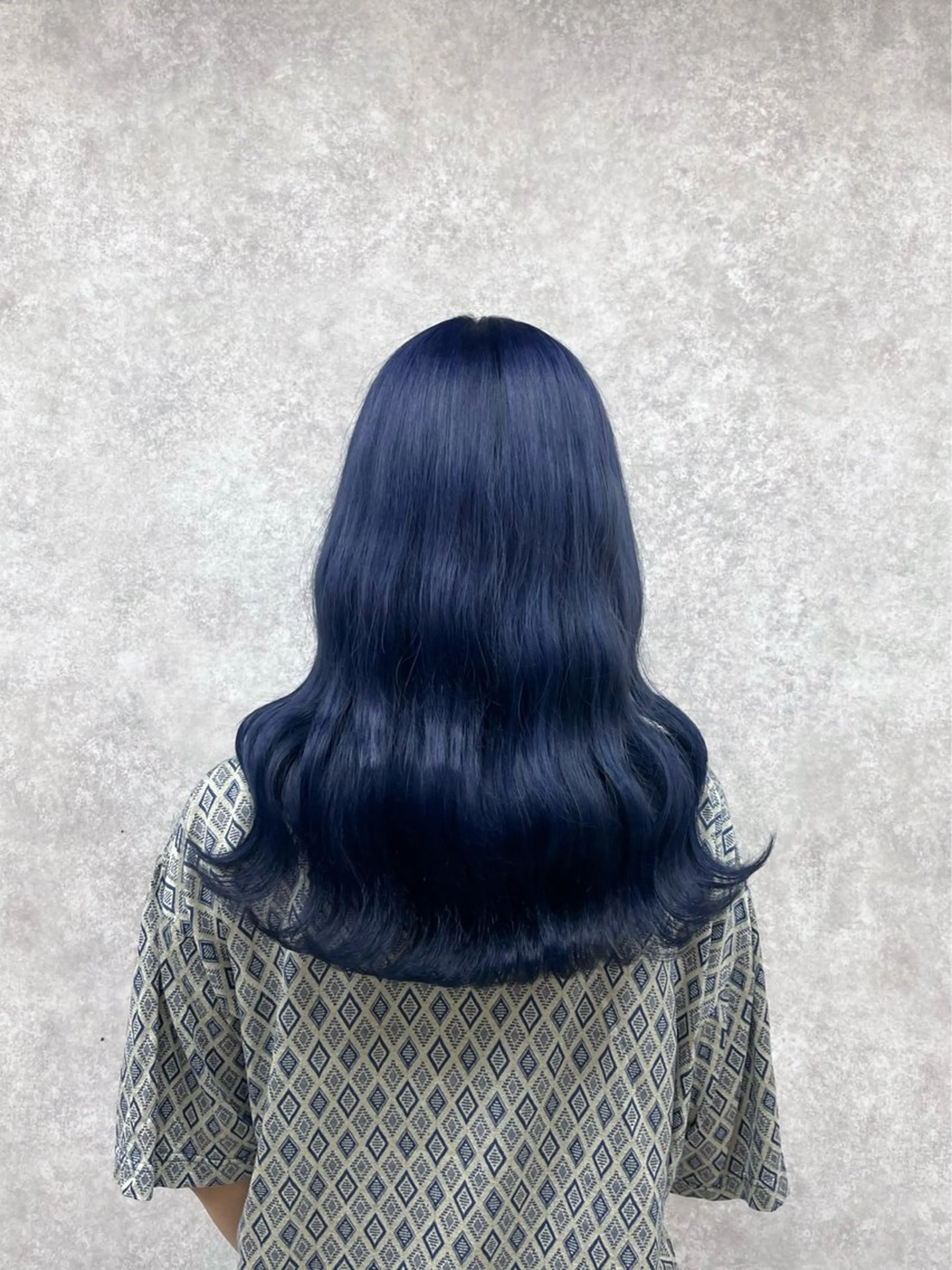 ロング カラー ブルーカラー カット ヘアカラー トリートメント 村田梨乃/ minim hairのヘアスタイル