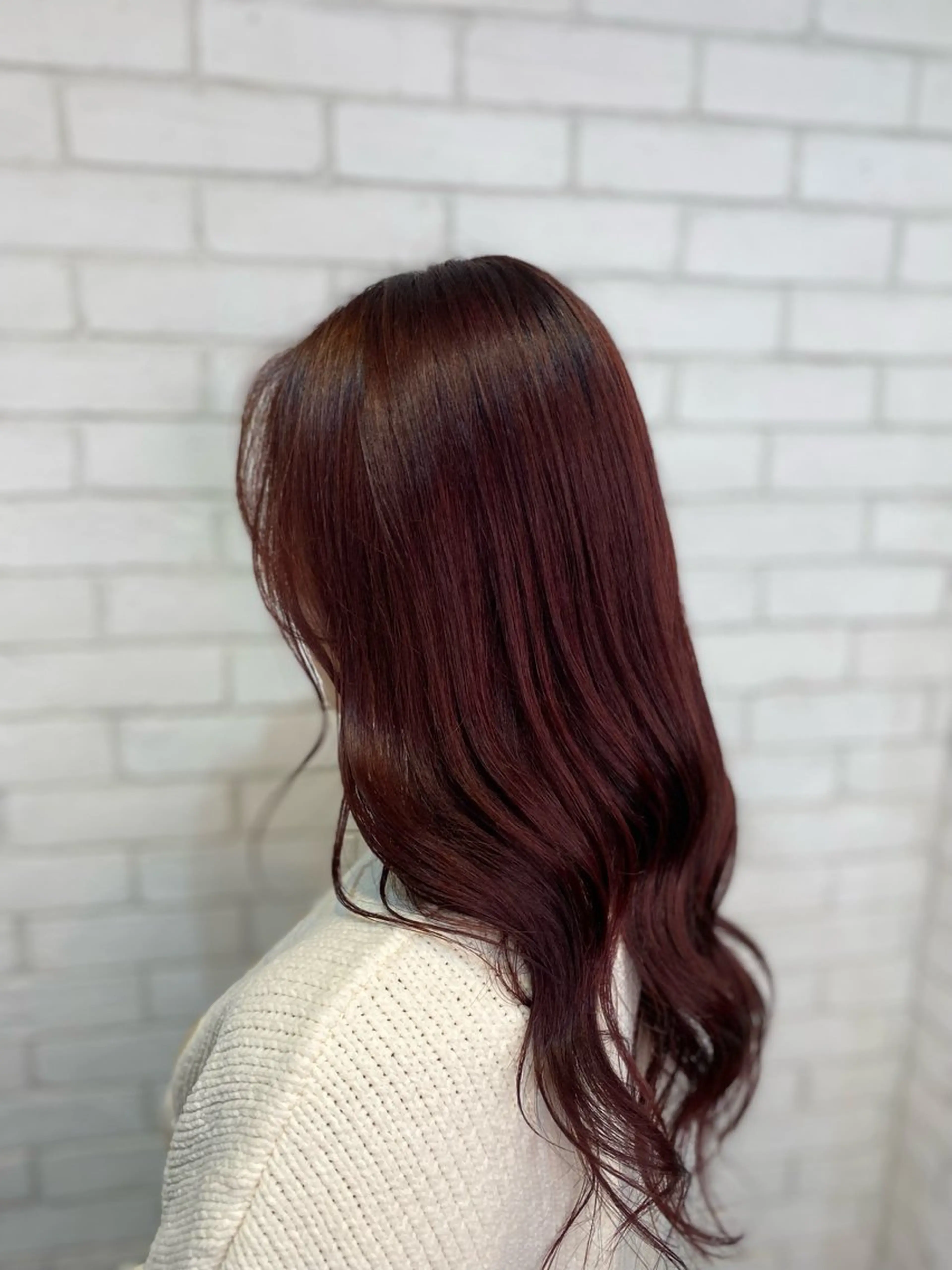 ロング カラー カット ヘアカラー トリートメント ヨシダ フミノリのヘアスタイル