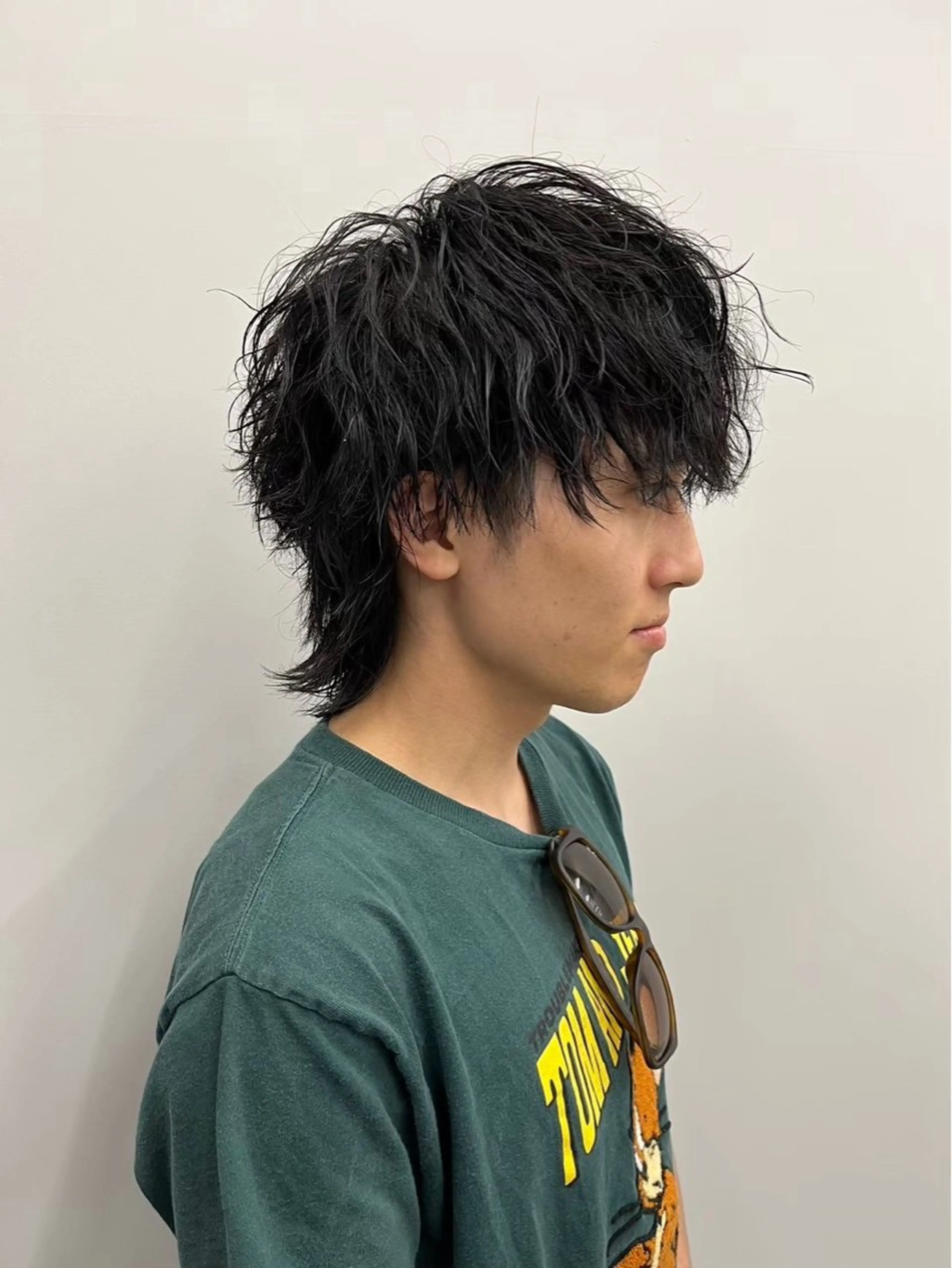 ミディアム パーマ メンズ カット パーマ メンズ特化/韓国風 ニュアンス/ときなのヘアスタイル