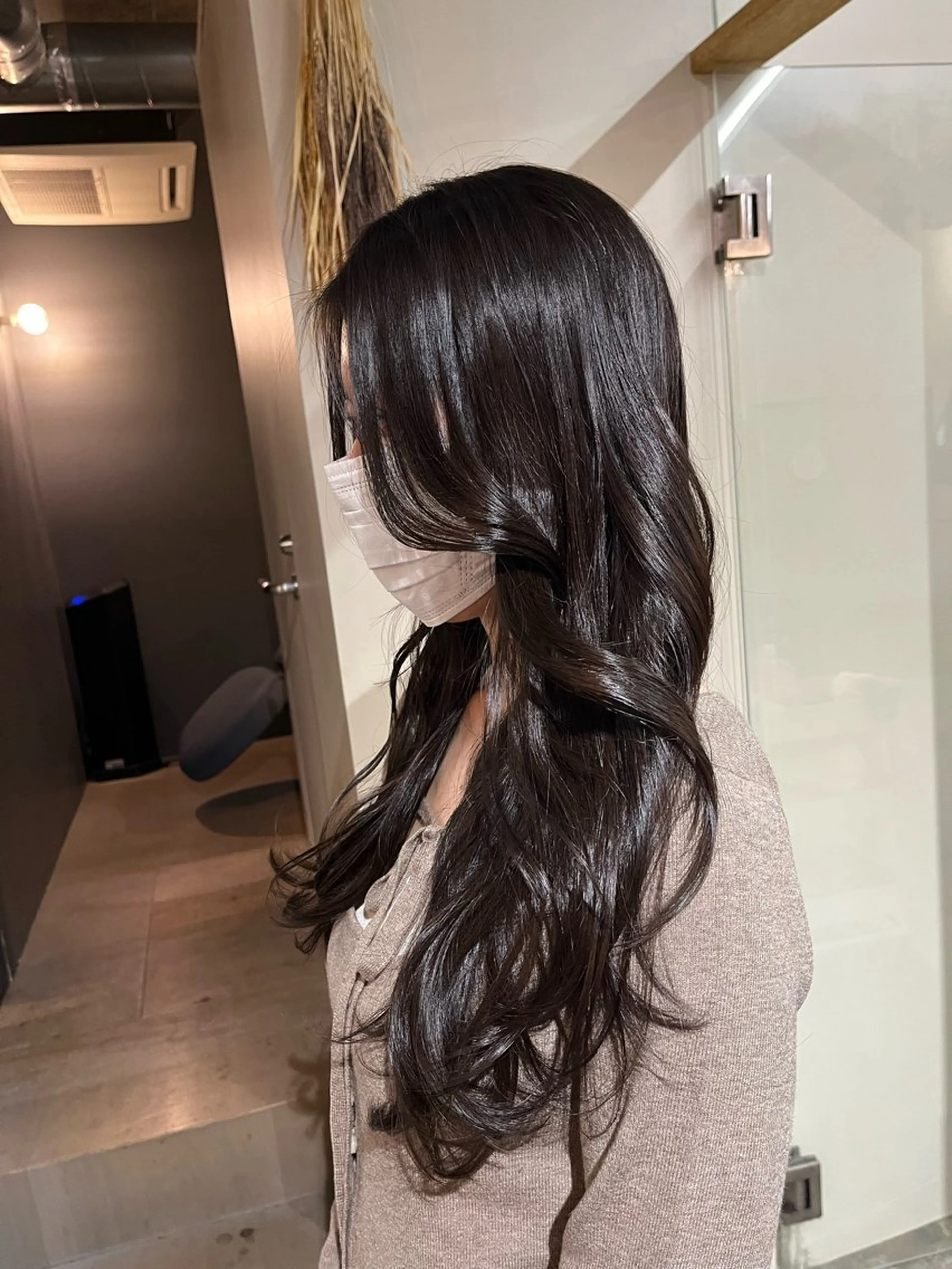 ロング カラー ヘアカラー トリートメント 🌼花屋併設🌼 木下奈々望のヘアスタイル