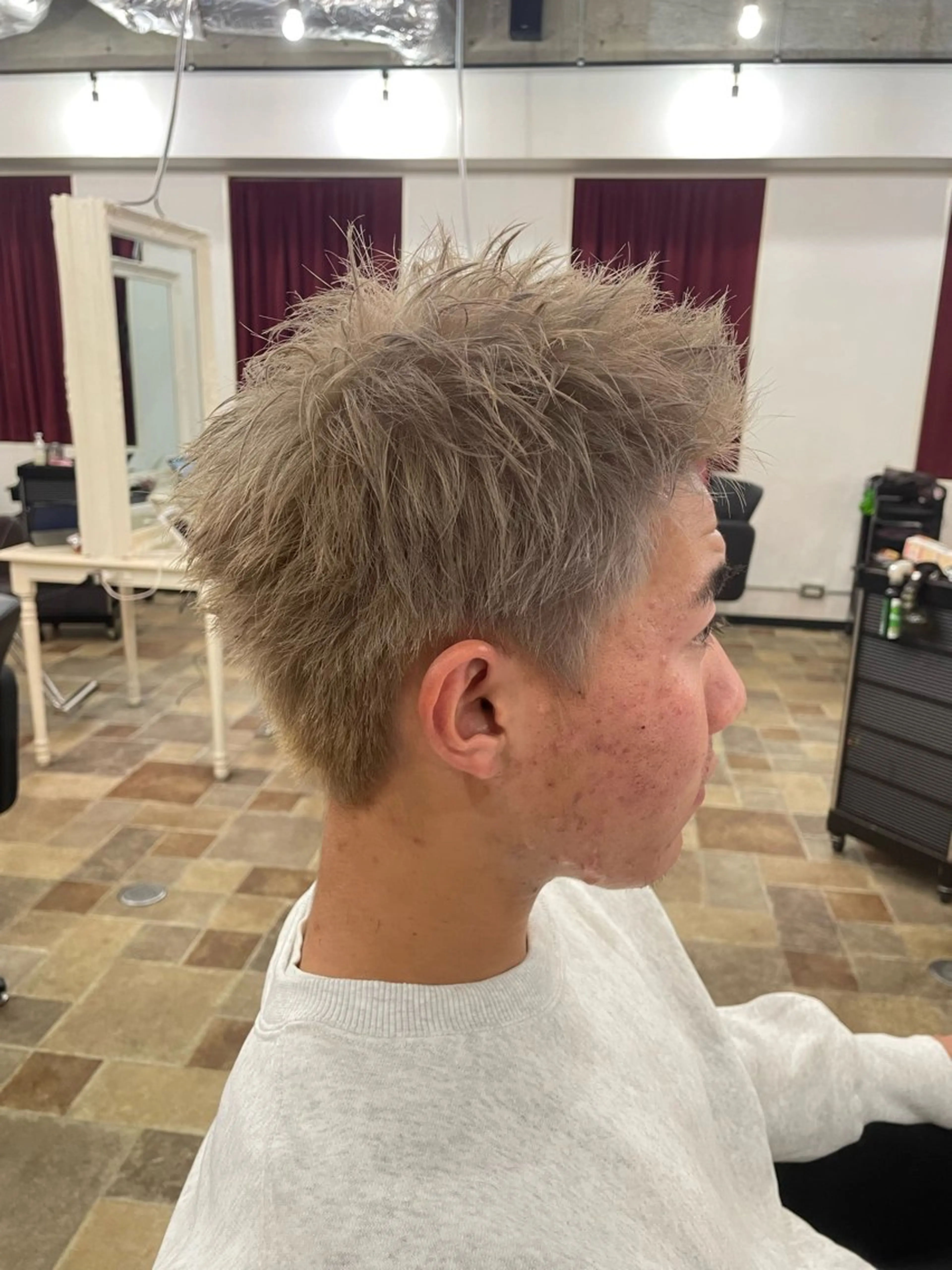 ショート カラー メンズ amphihair 高橋祐也のヘアスタイル