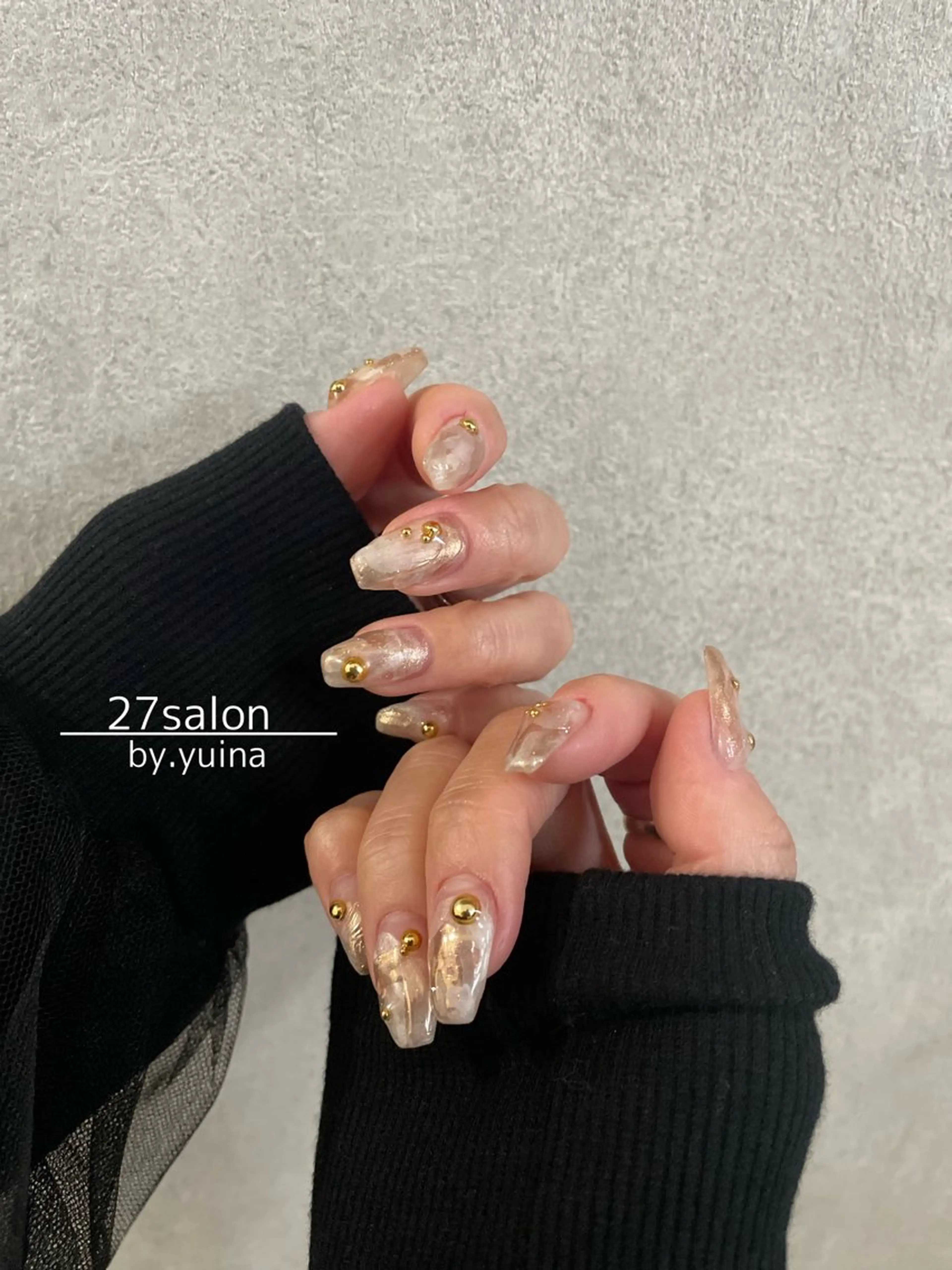 ネイル ニュアンスネイル ハンドネイル 27salon yuinaのネイルデザイン