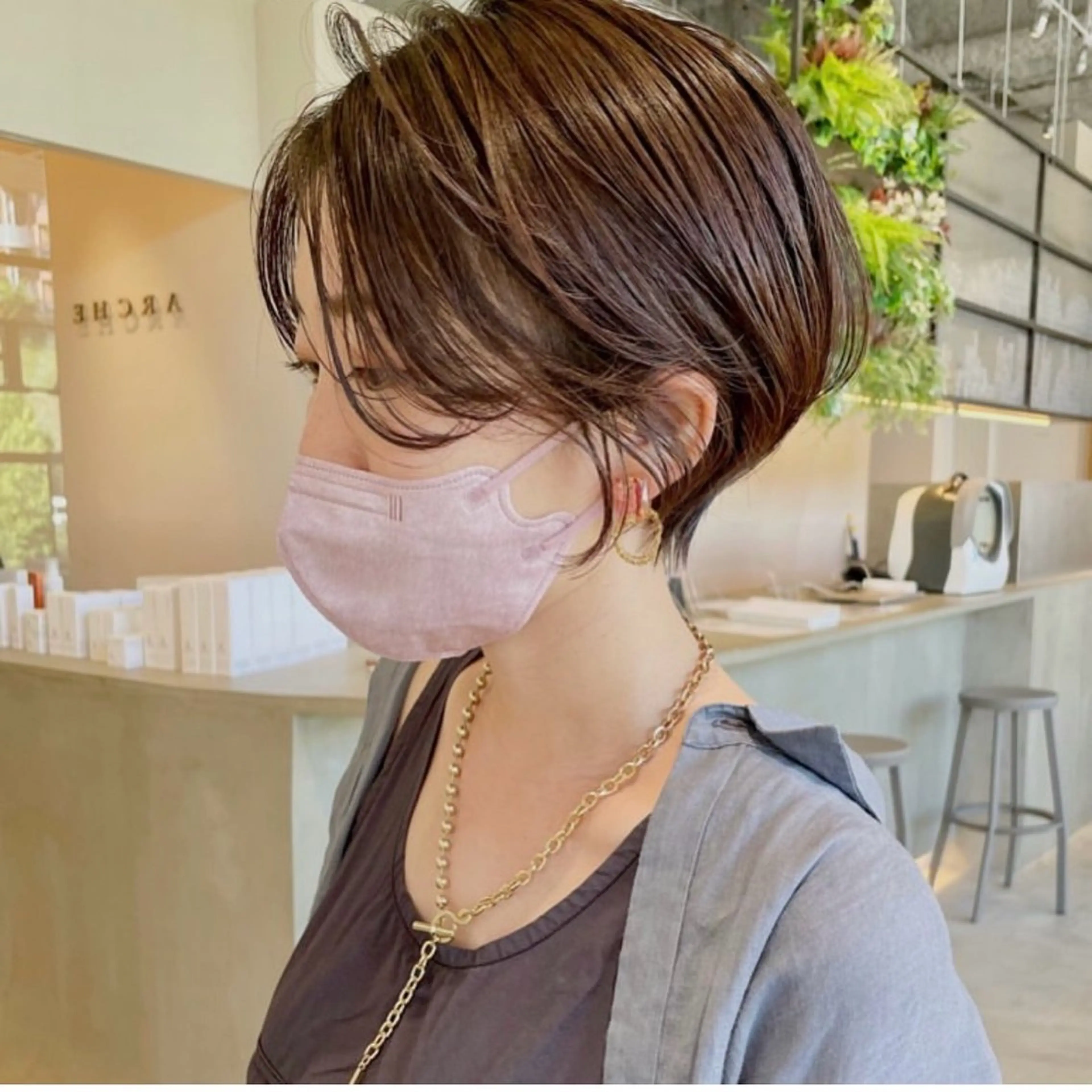 ショート カラー ARCHEsaito モデルレッスンのヘアスタイル