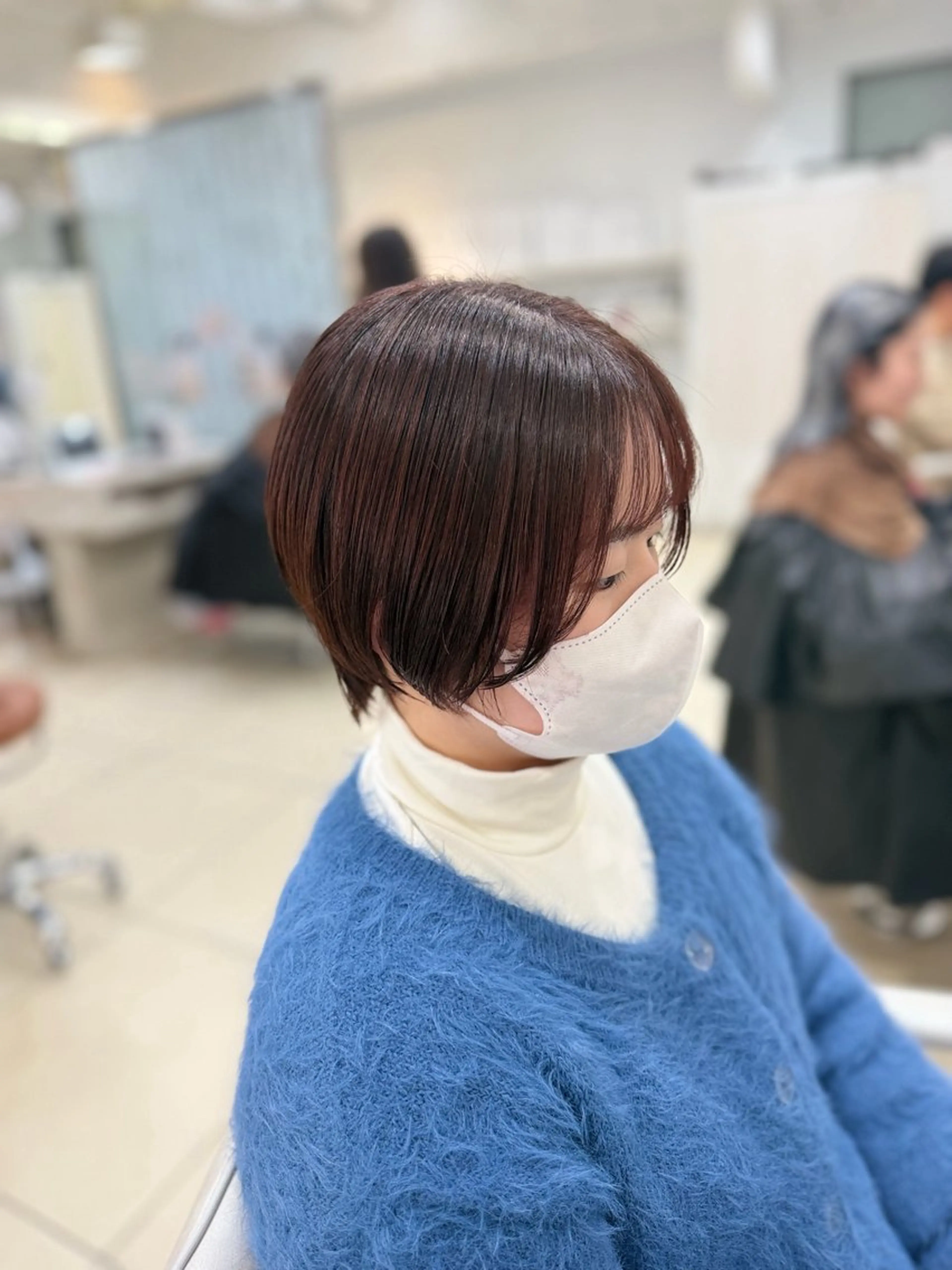 ショート カラー ベージュカラー ピンクカラー ピンクベージュ ヘアカラー 🤎ベージュカラー/ 髪質改善/山岸🤎のヘアスタイル